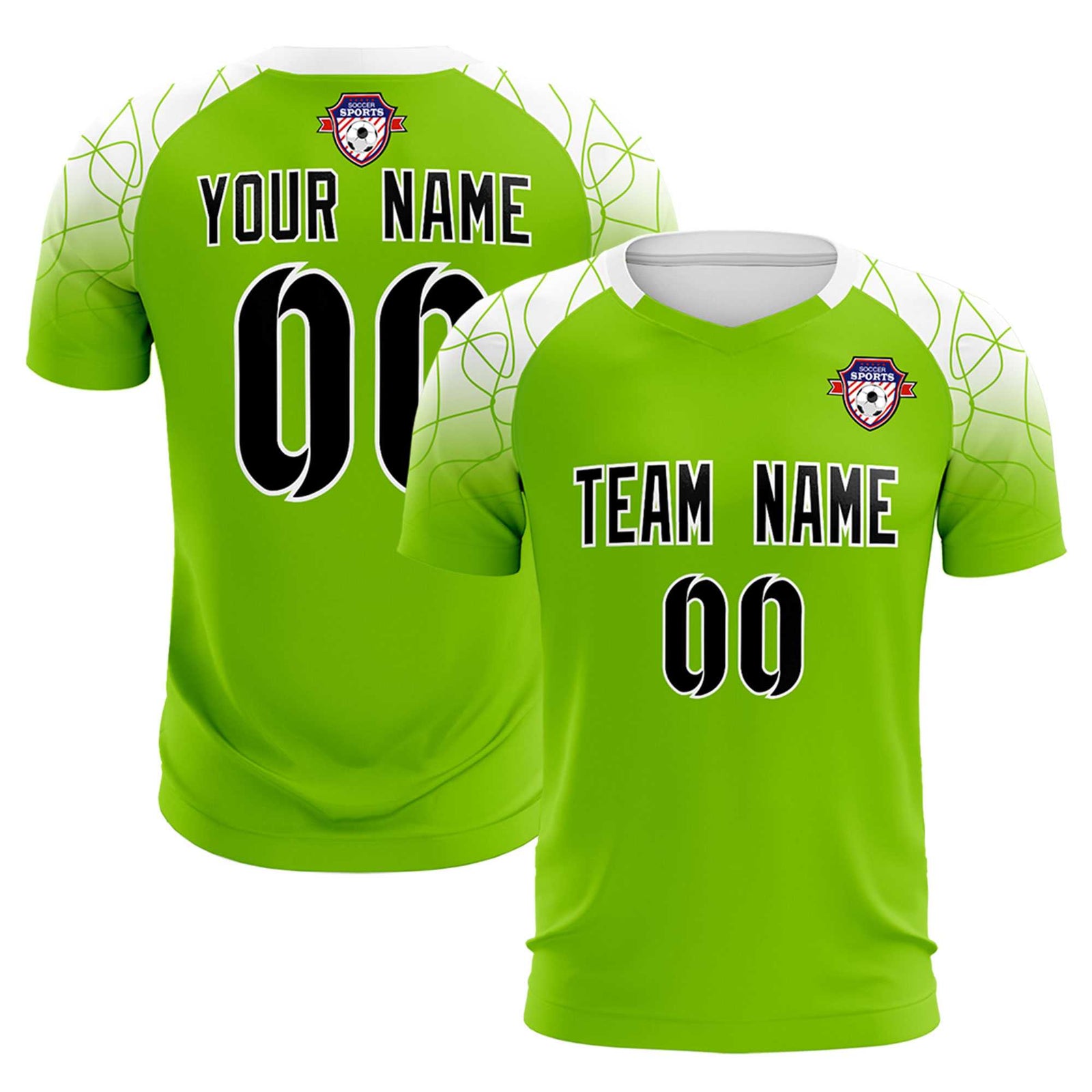 Custom Green Classic Soccer Training Sets Jersey For Adults/Kids