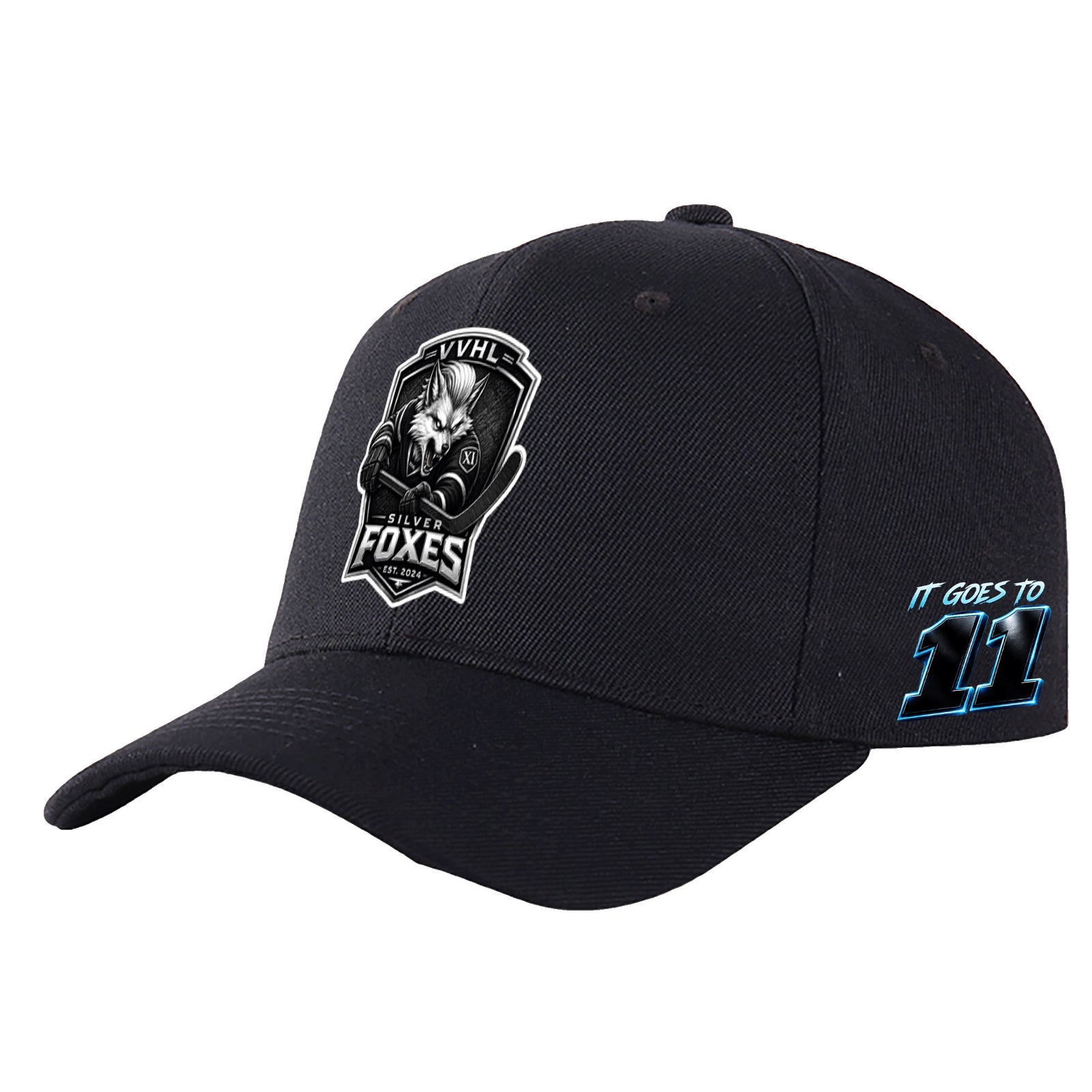 VVHL S11 Season × Silver Fox3D Puff Embroidery Flat Embroidery Baseball Cap