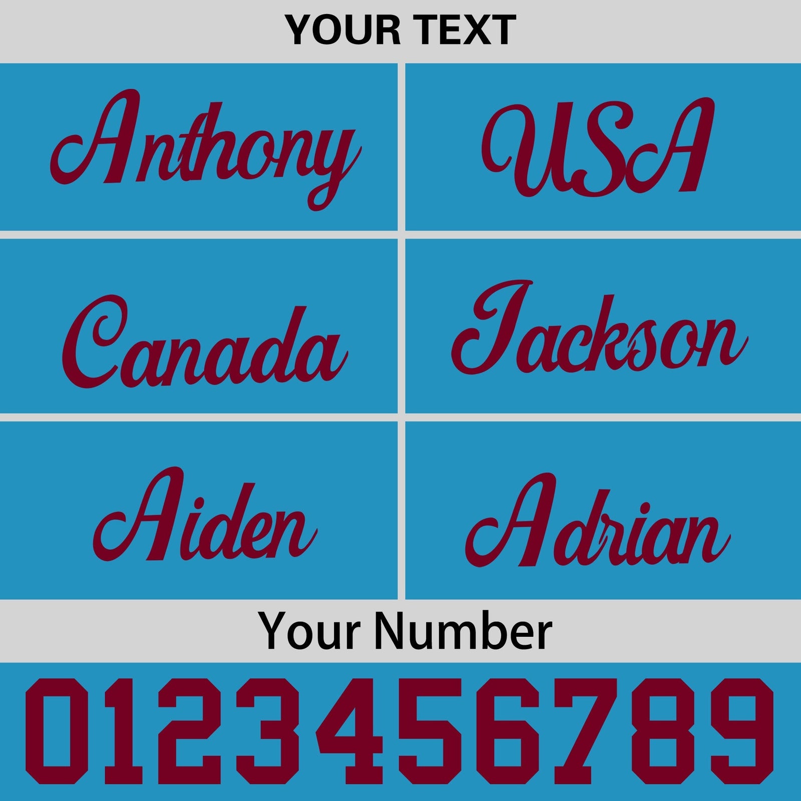 Custom Light Blue 3D Puff Embroidery Flat Embroidery Casual Sport Baseball Cap