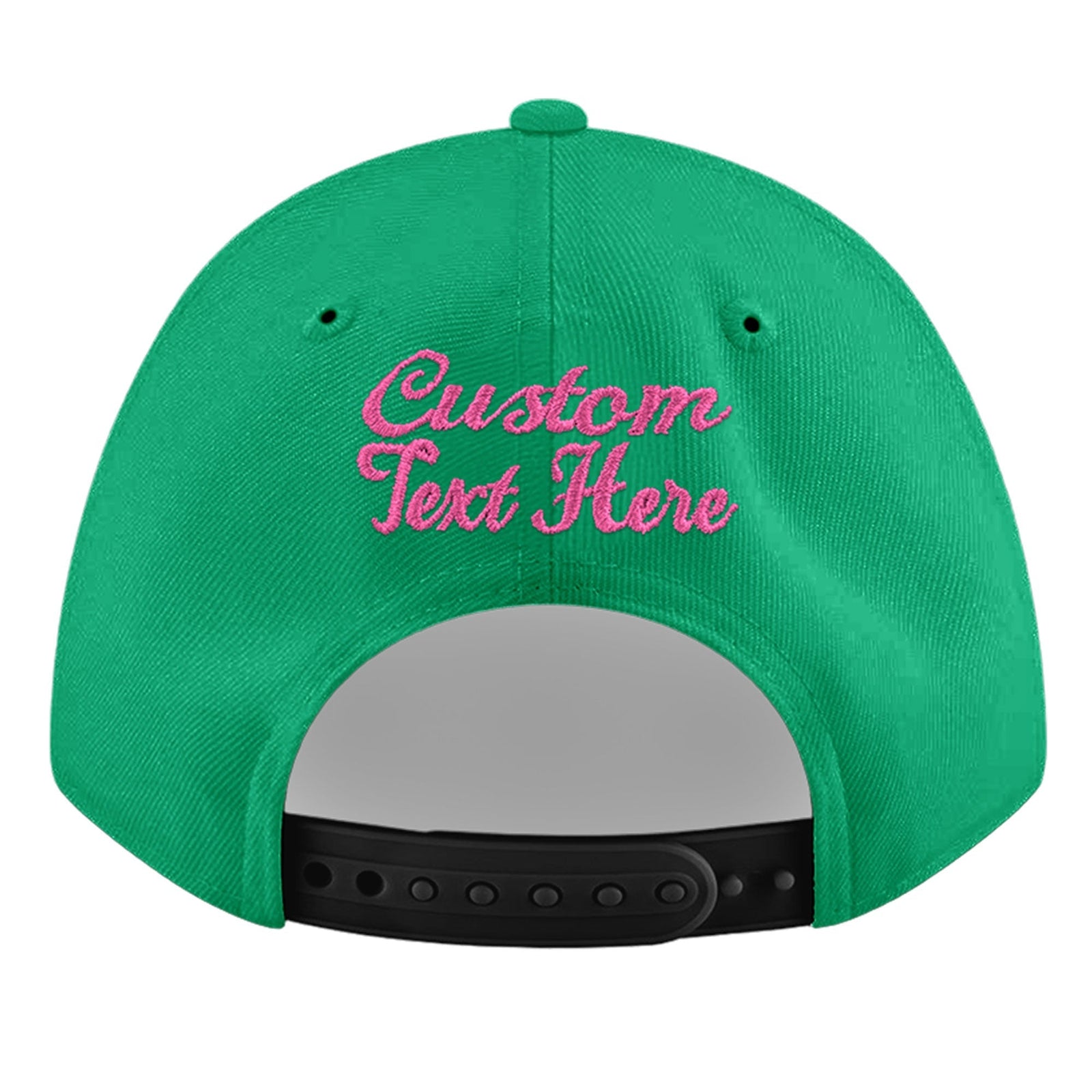 Custom Aqua 3D Puff Embroidery Flat Embroidery Casual Sport Baseball Cap
