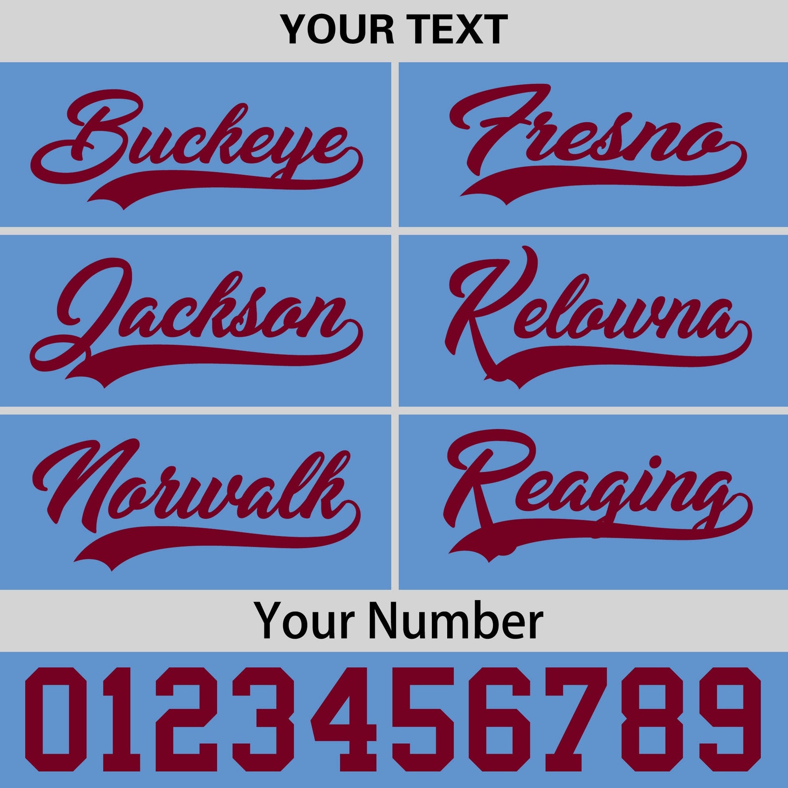 Custom Powder Blue 3D Puff Embroidery Flat Embroidery Casual Sport Baseball Cap