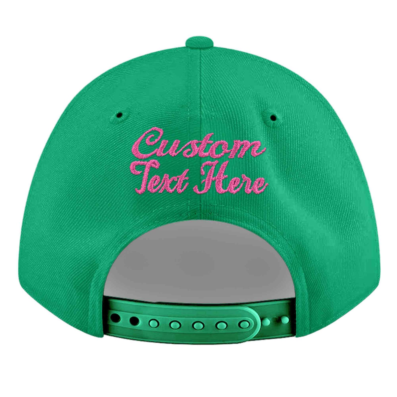Custom Aqua 3D Puff Embroidery Flat Embroidery Casual Sport Baseball Cap