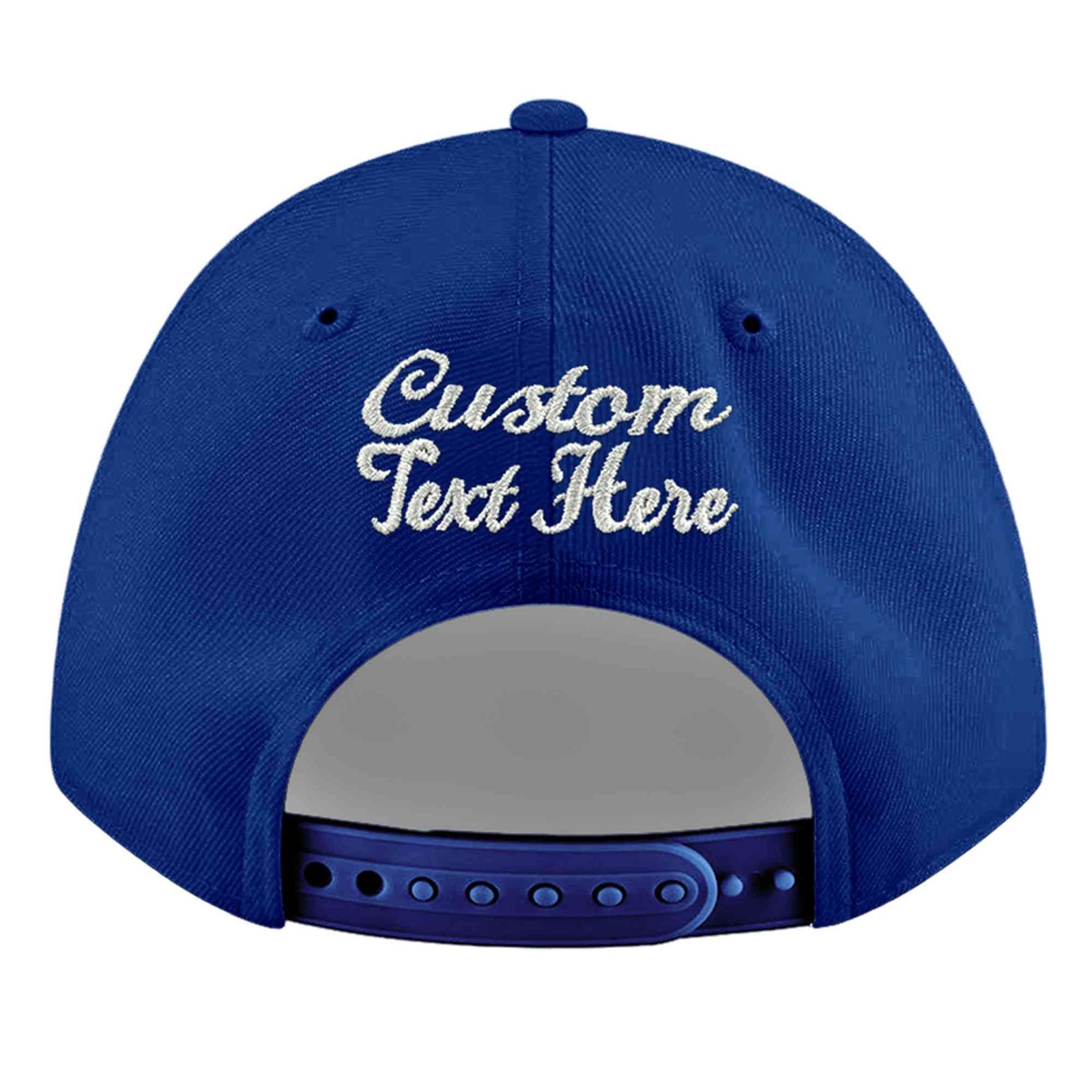 Custom Royal 3D Puff Embroidery Flat Embroidery Casual Sport Baseball Cap