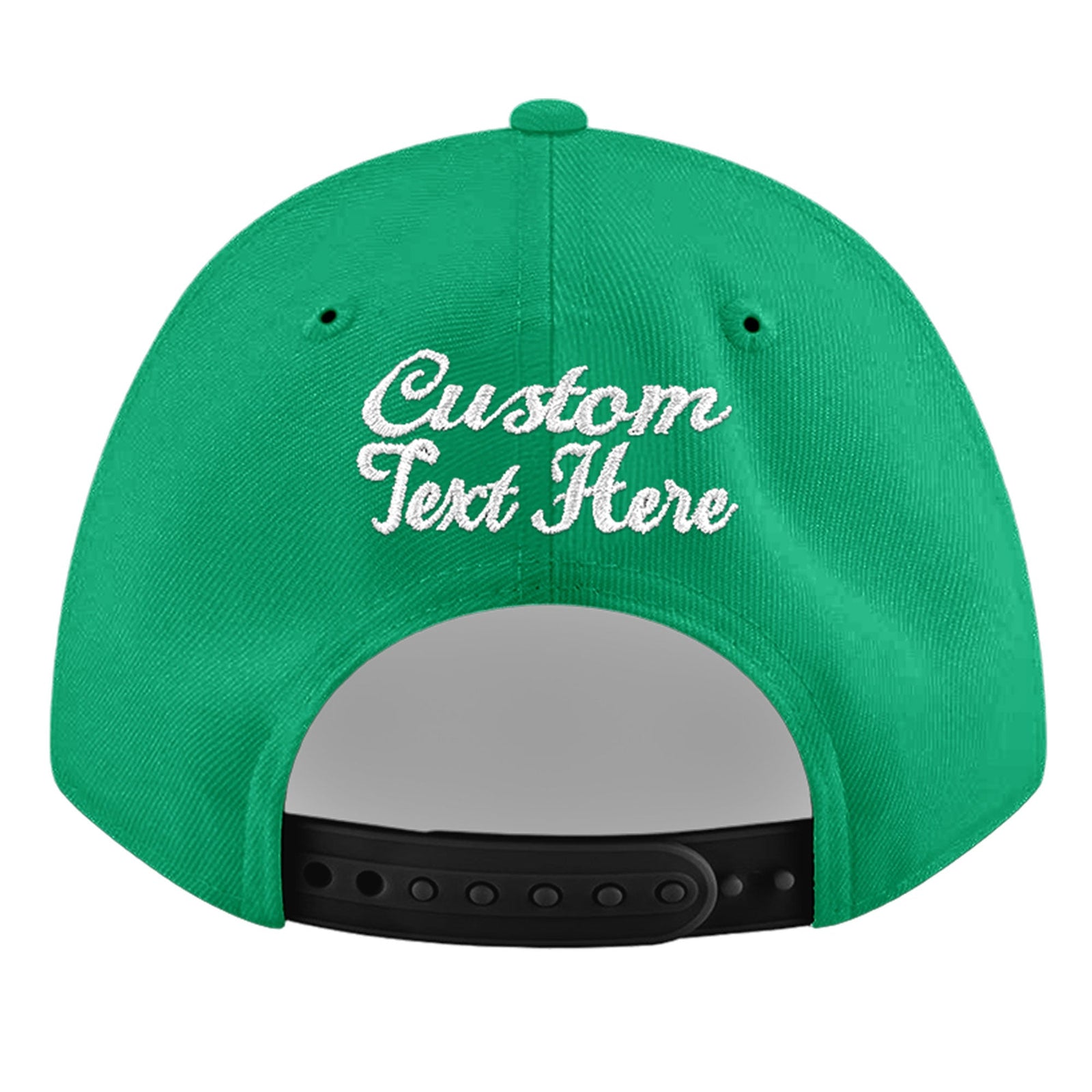 Custom Aqua 3D Puff Embroidery Flat Embroidery Casual Sport Baseball Cap