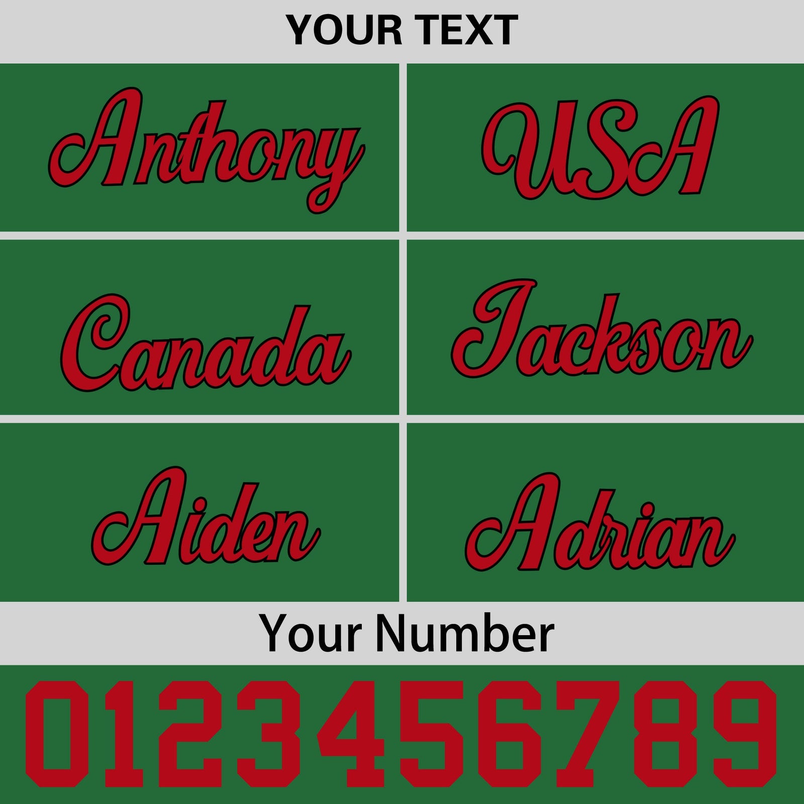 Custom Kelly Green Red 3D Puff Embroidery Flat Embroidery Casual Sport Baseball Cap