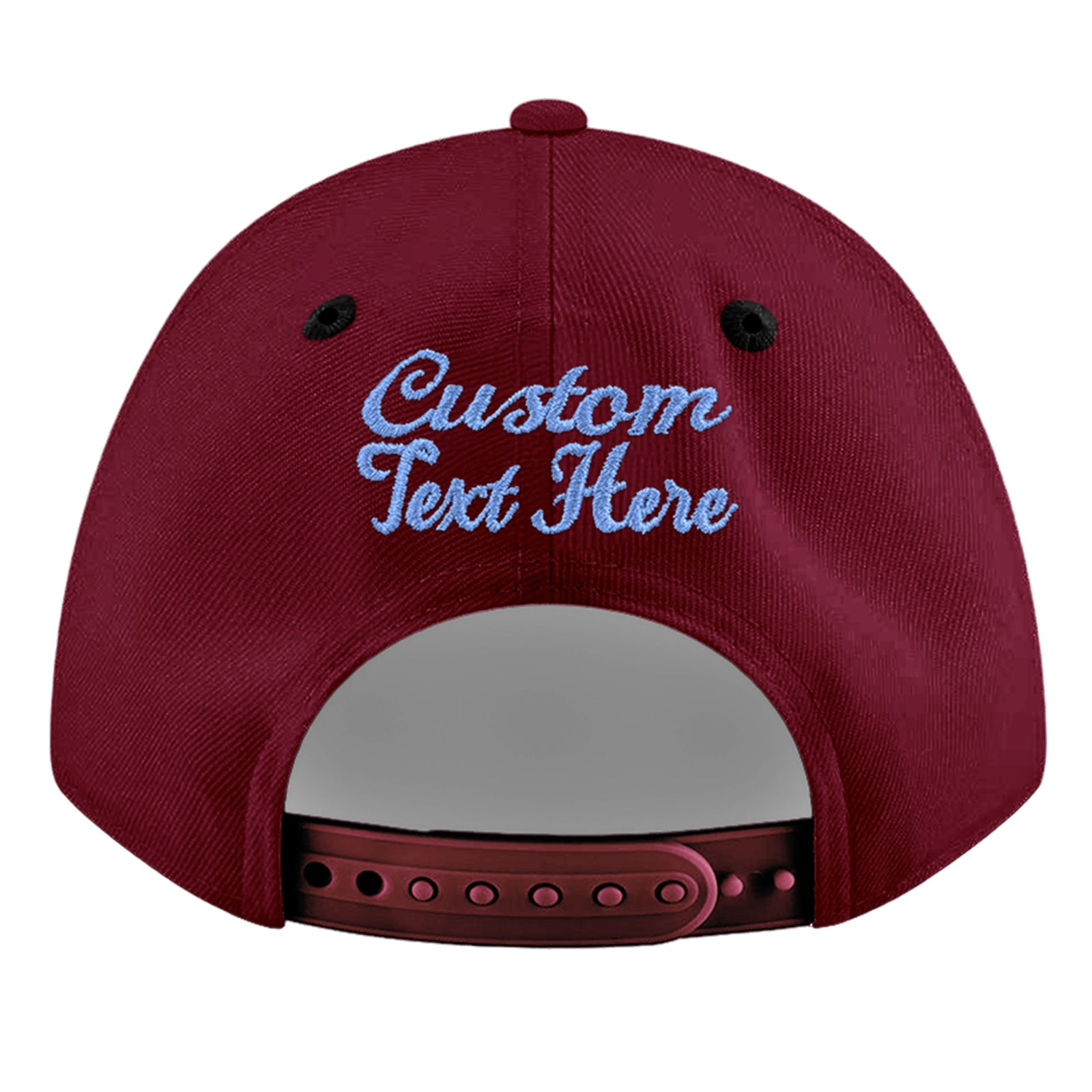 Custom Navy Orange 3D Puff Embroidery Flat Embroidery Casual Sport Baseball Cap