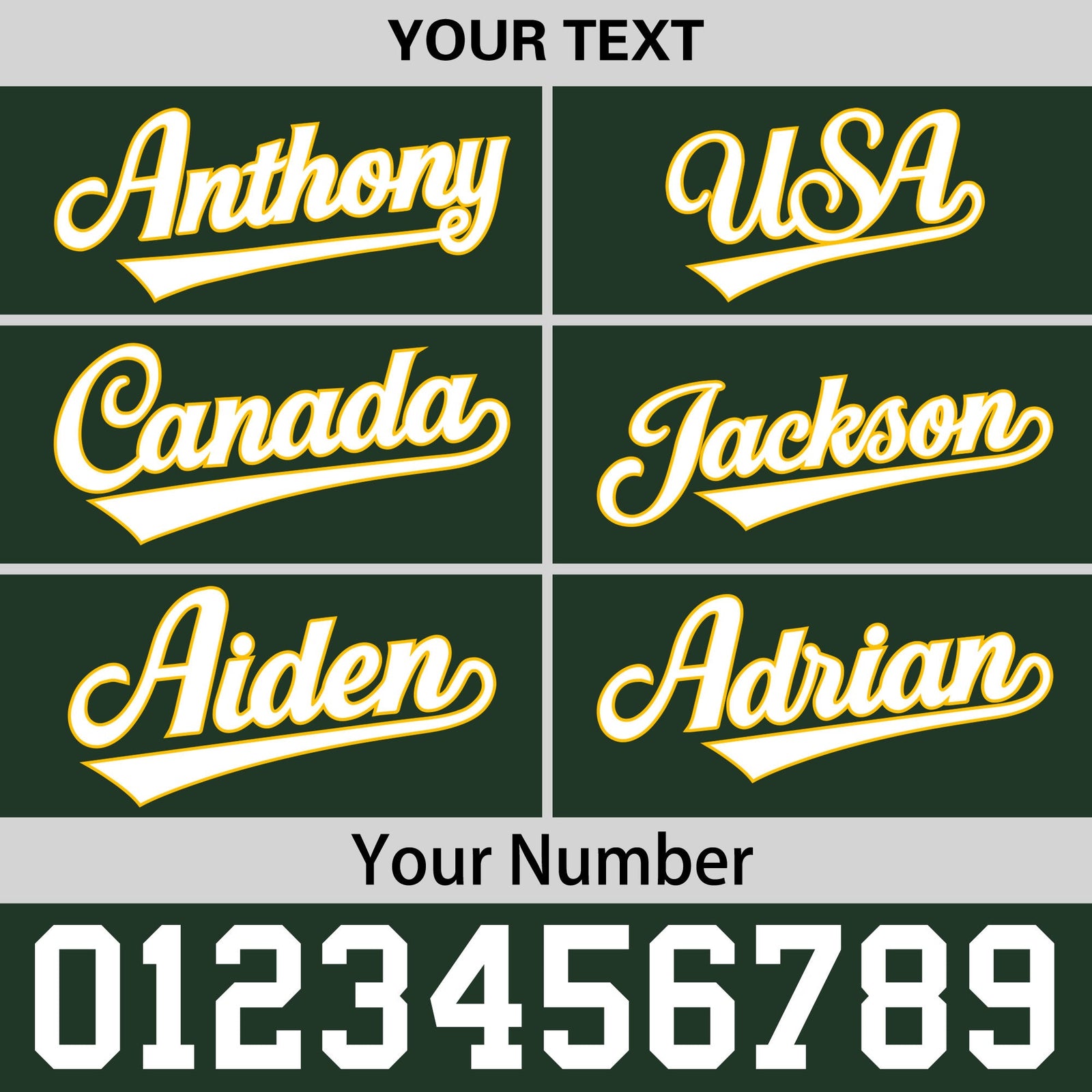 Custom Green Gold 3D Puff Embroidery Flat Embroidery Casual Sport Baseball Cap