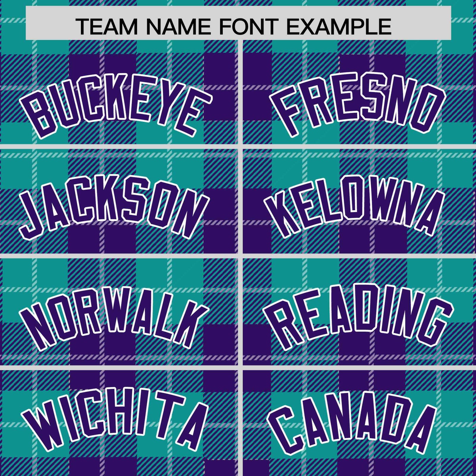 Custom Aqua Purple-White Varsity Full-Snap Plaid Pattern Letterman Baseball Jacket