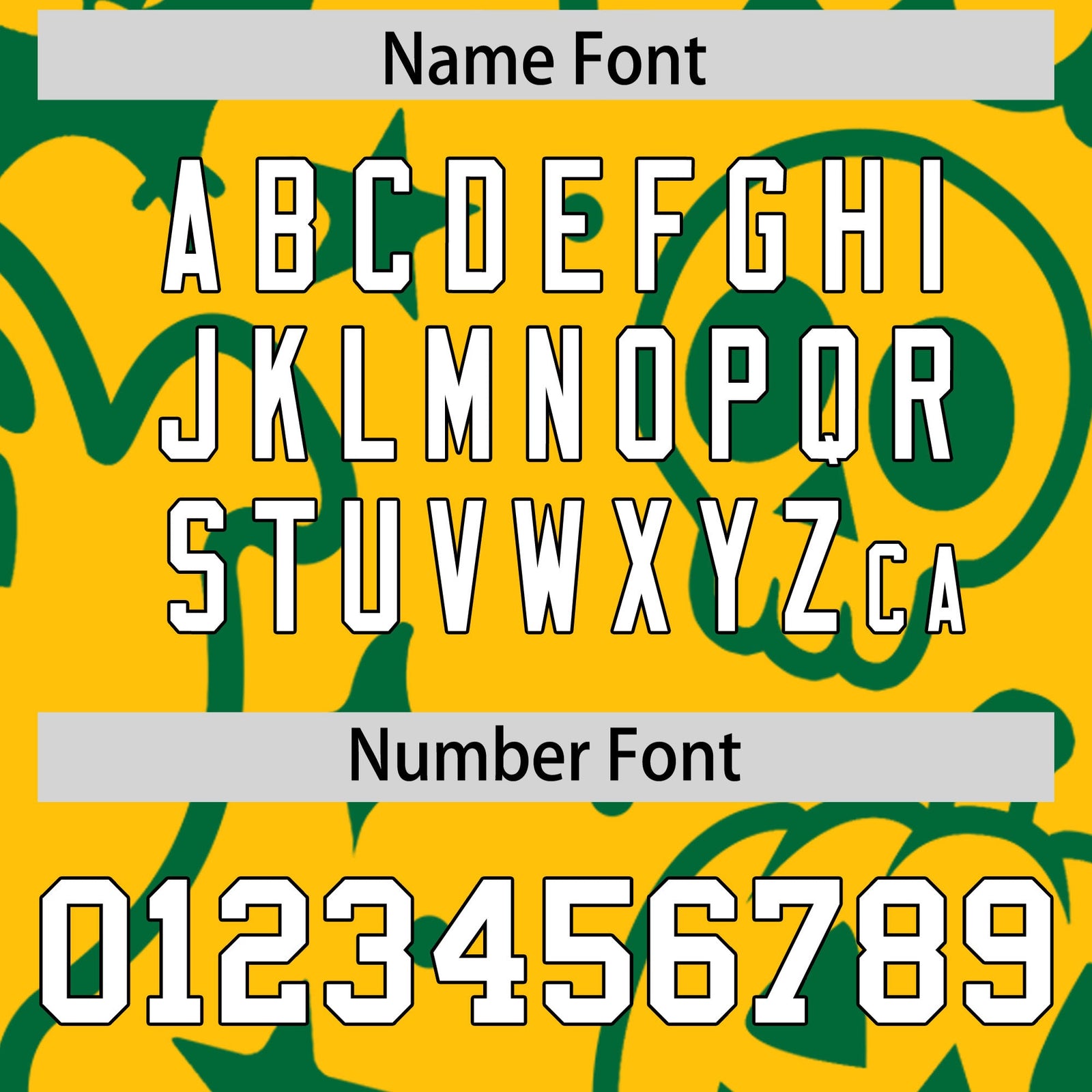 Custom Gold Kelly Green White Bats Pumpkins Ghost Patterns Halloween Letterman Jacket | Custom Letterman Jacket,Add Name and Numbern,Sublimation Printed & Stitched,Perfect for Parties | KXKSHOP