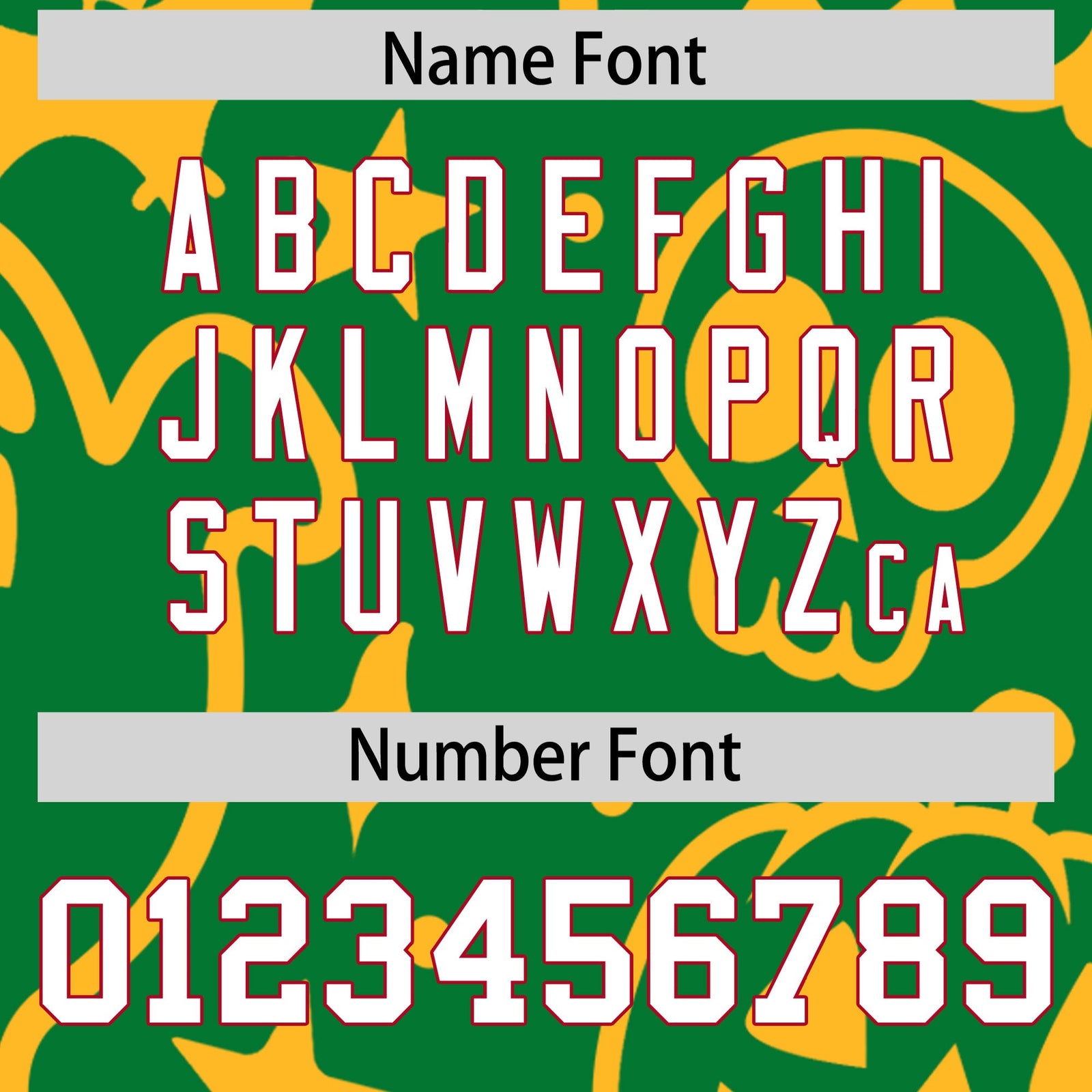 Custom Kelly Green Gold Red Bats Pumpkins Ghost Patterns Halloween Letterman Jacket | Custom Letterman Jacket,Add Name and Numbern,Sublimation Printed & Stitched,Perfect for Parties | KXKSHOP