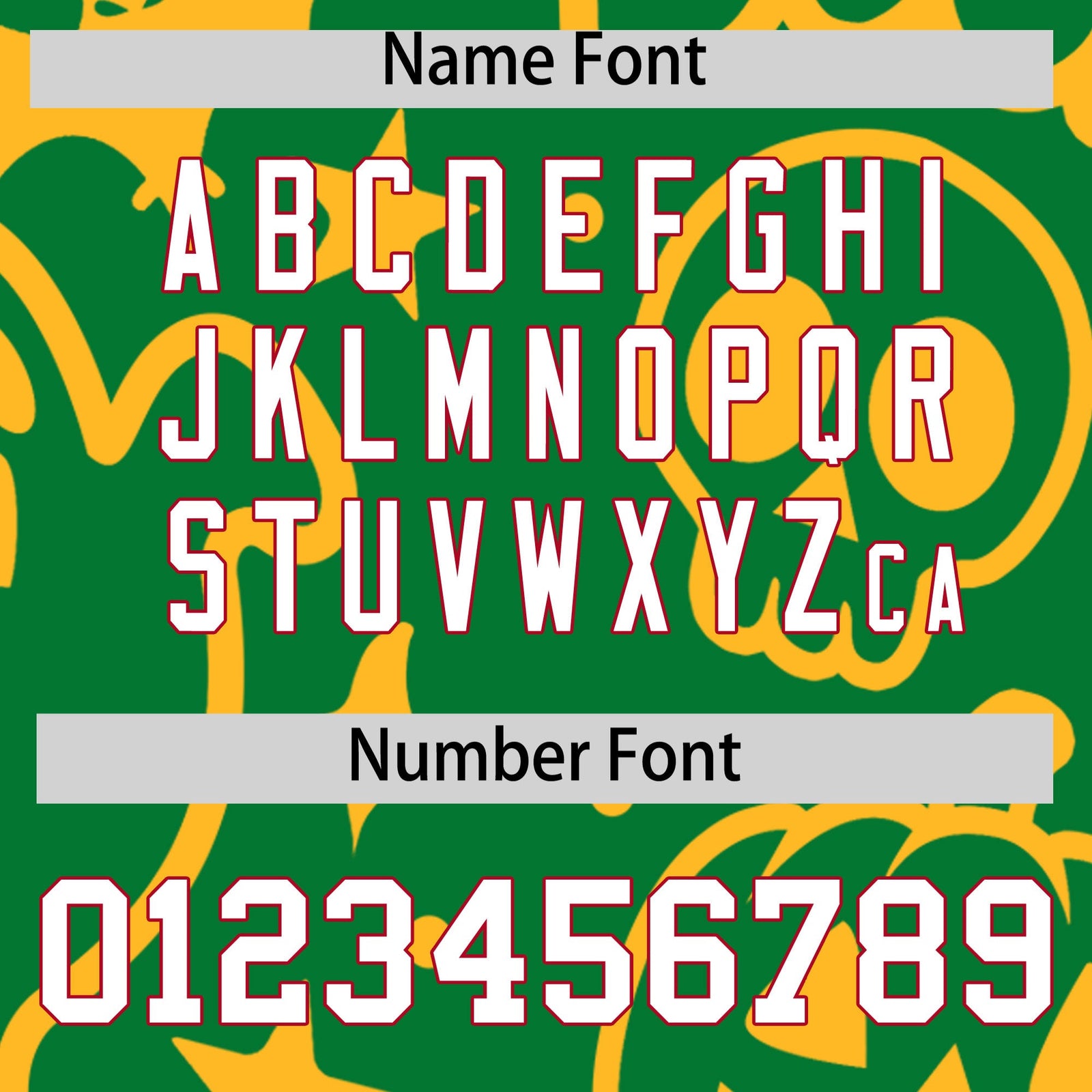 Custom Kelly Green Gold Red Bats Pumpkins Ghost Patterns Halloween Letterman Jacket | Custom Letterman Jacket,Add Name and Numbern,Sublimation Printed & Stitched,Perfect for Parties | KXKSHOP