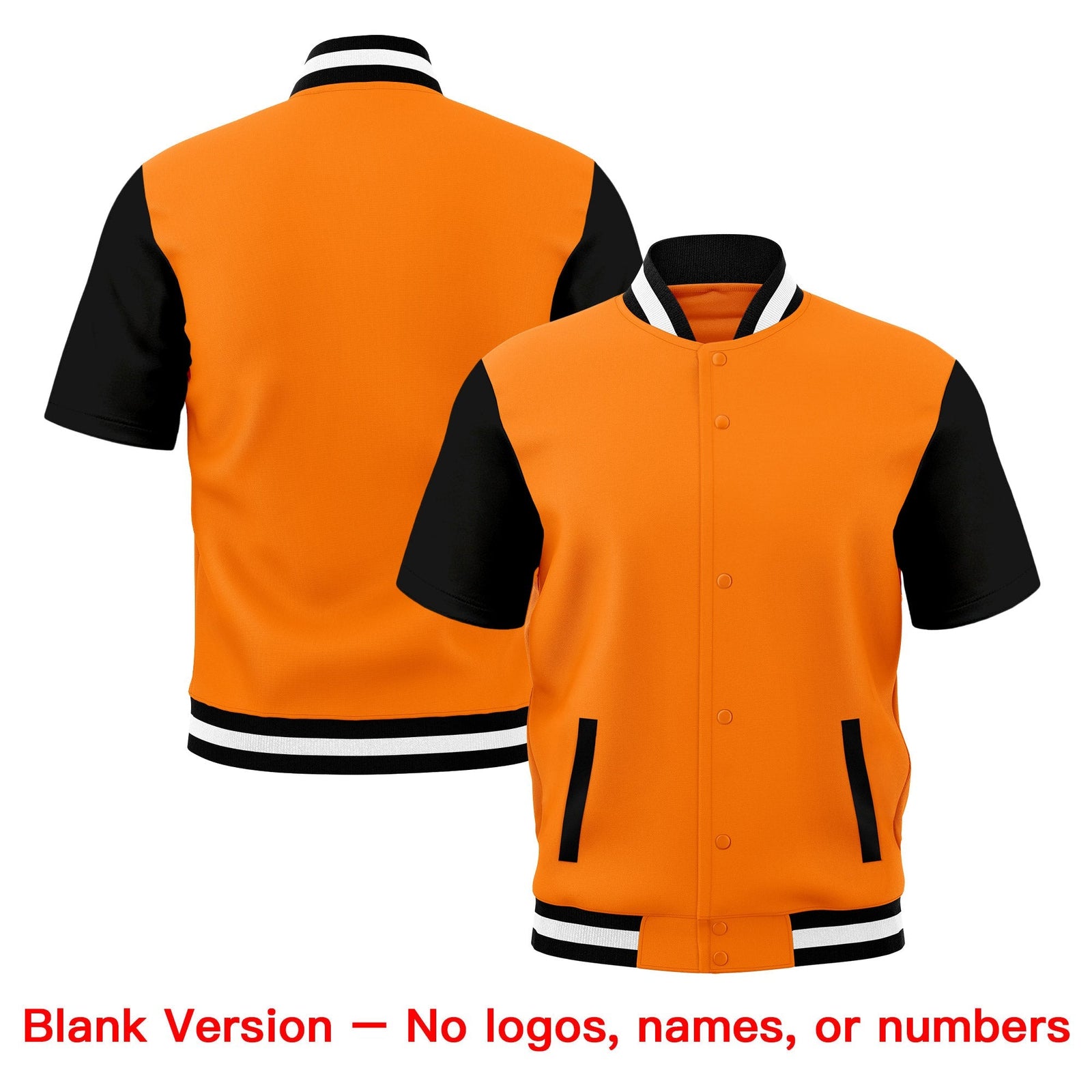 Custom Black White Full-Snap Classic Style Jacket| KXKSHOP
