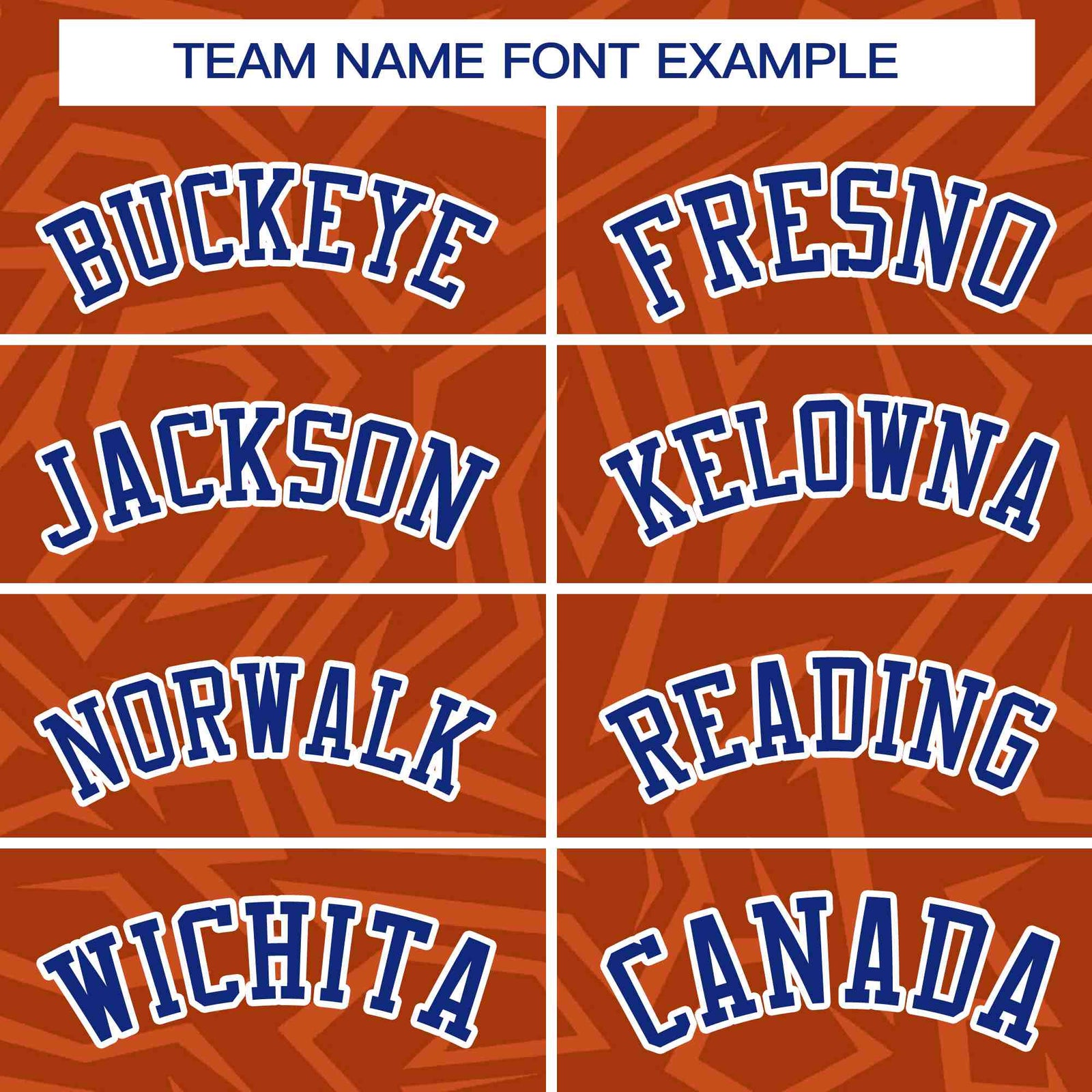 Custom Orange Royal-White Stripe Graffiti Pattern Varsity Full-Snap Jacket