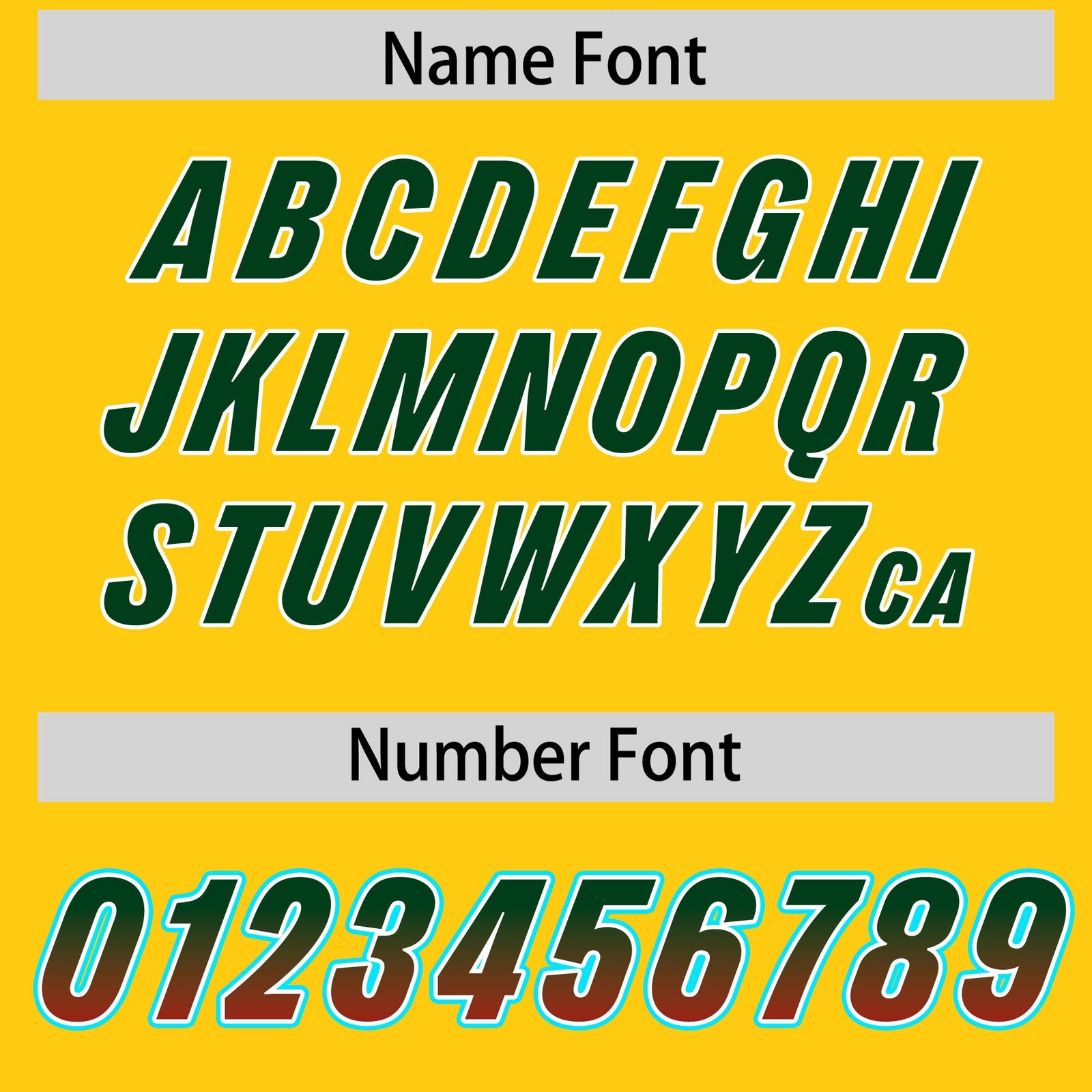 Custom Gold Green and Red Sides Gradient Fashion Personalized Team Football Jersey