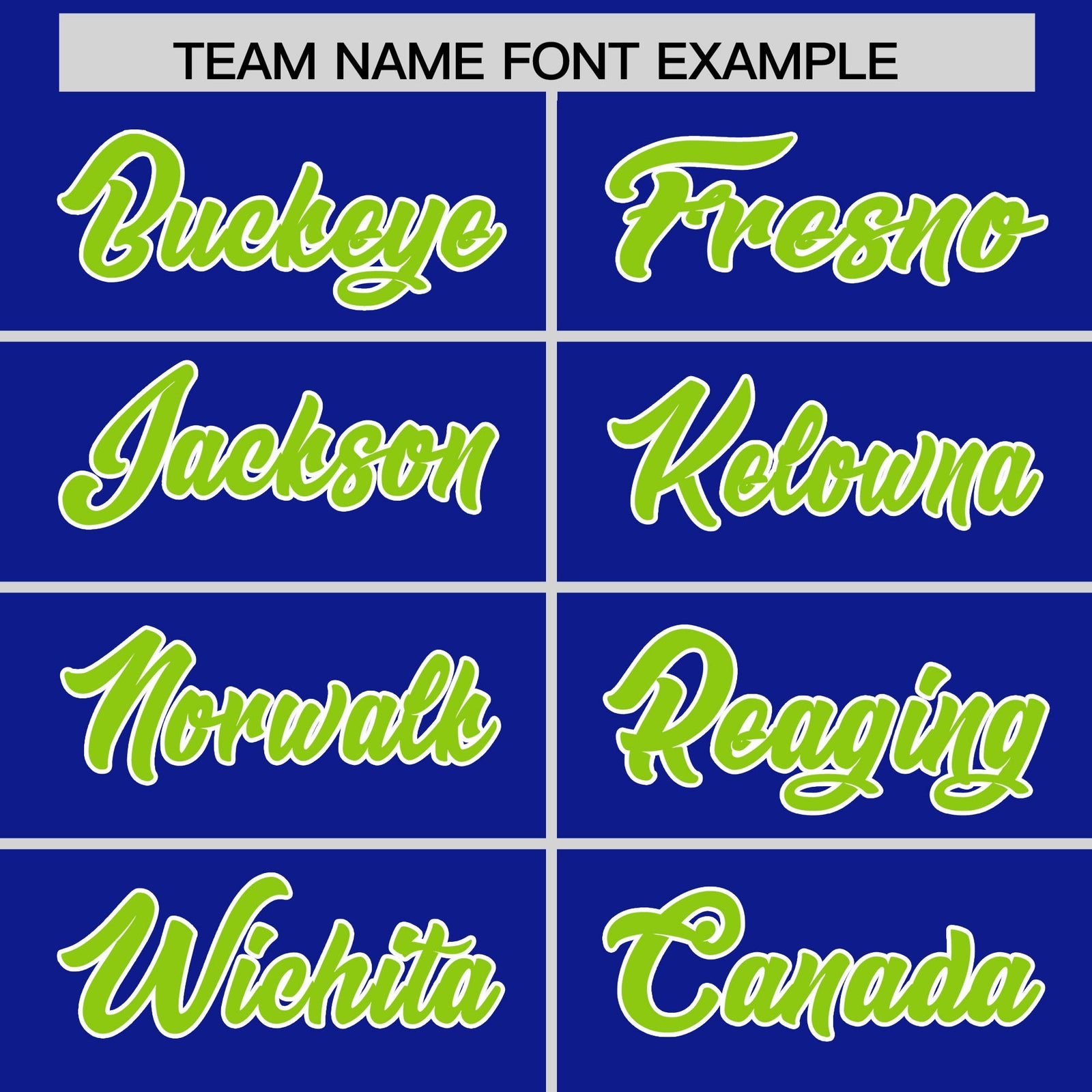 Custom Royal Neon Green and Powder Blue Sides Gradient Fashion Personalized Team Football Jersey