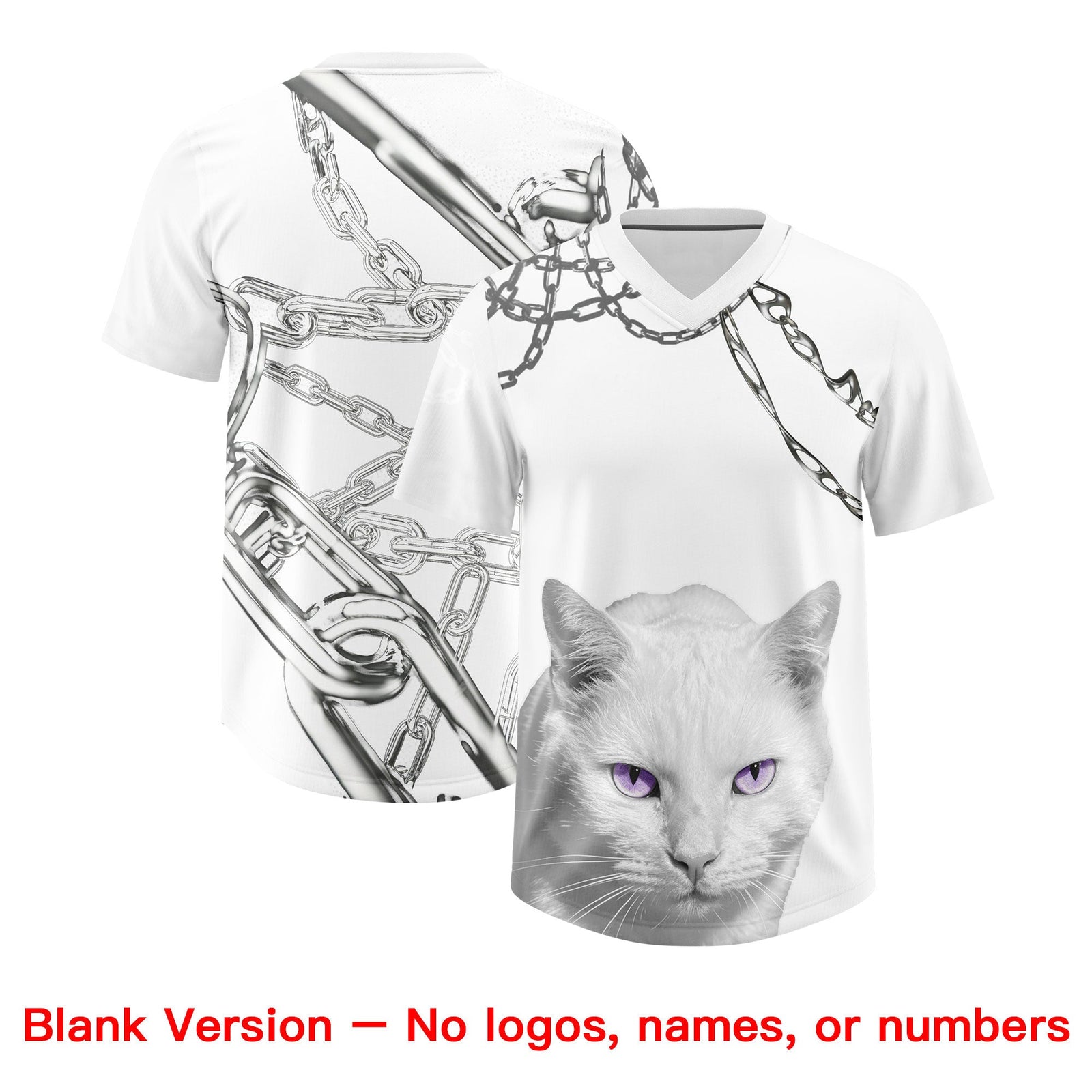 Custom White Purple Graffiti Pattern Chains Football Jersey| KXKSHOP