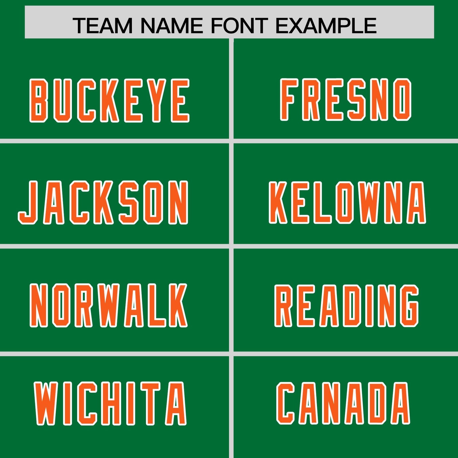 Custom Kelly Green Orange Side Stripe Pattern Authentic Football Jersey