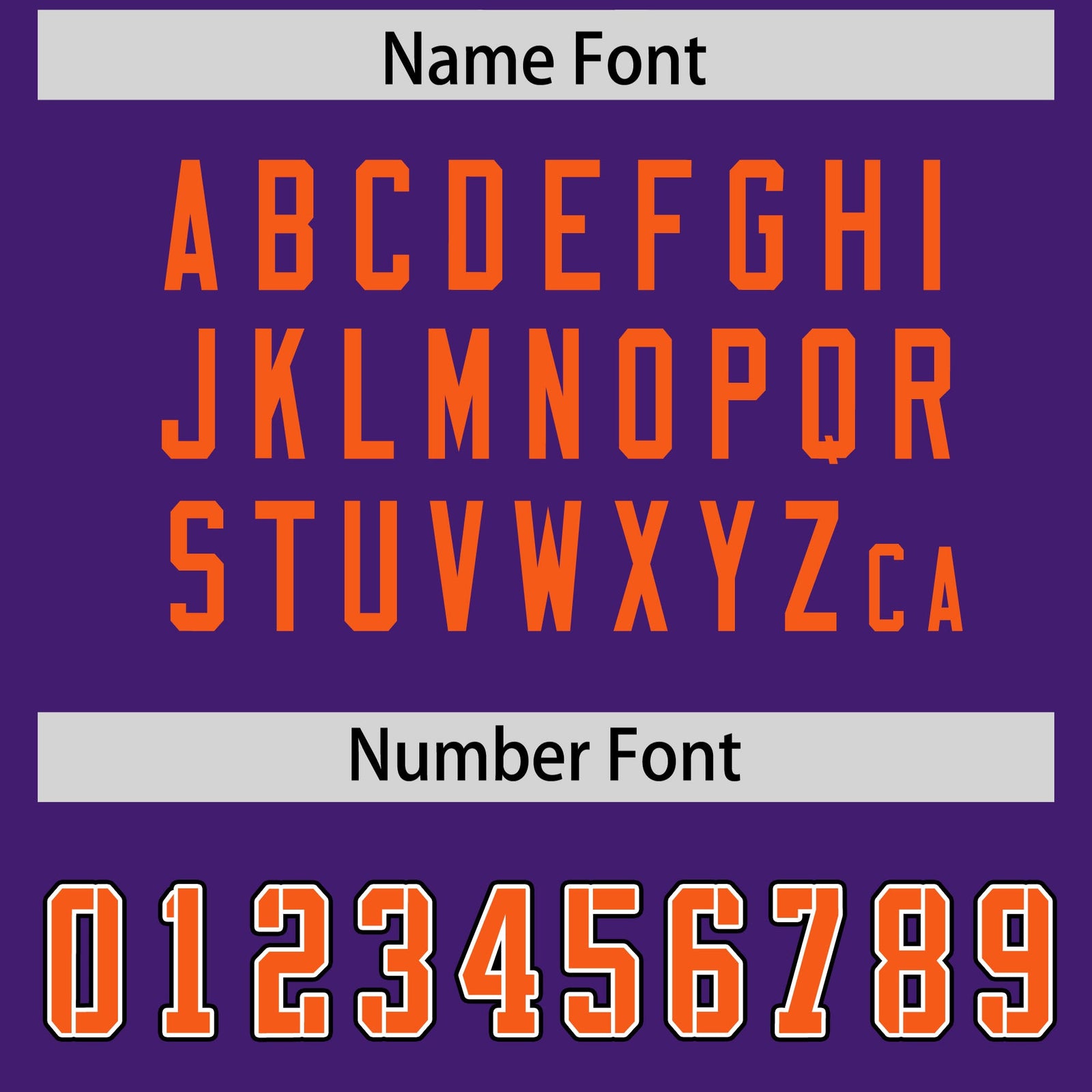 Custom Purple Orange Personalized Neckline Square Classic Authentic Football Jersey