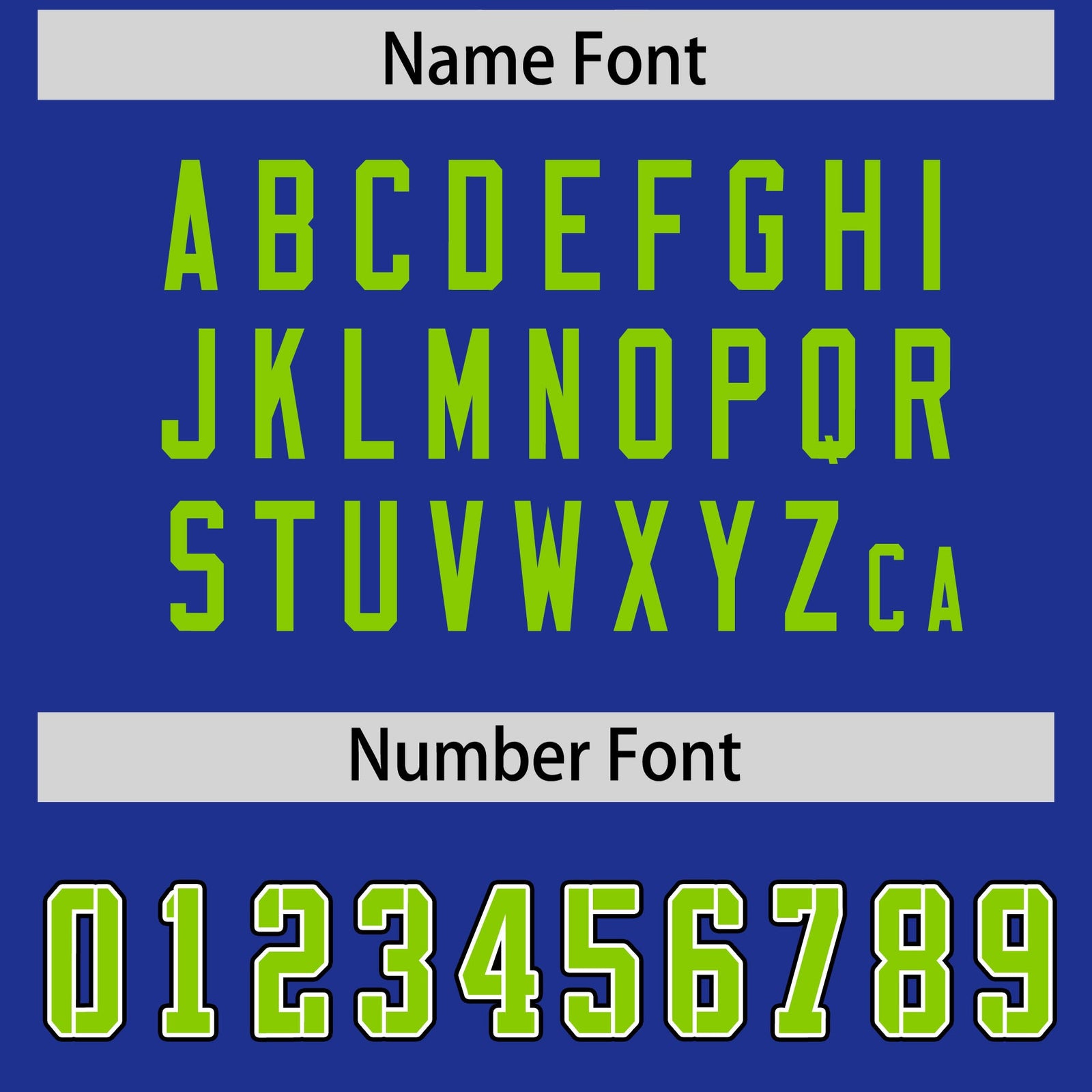 Custom Royal Neon Green Personalized Neckline Square Classic Authentic Football Jersey