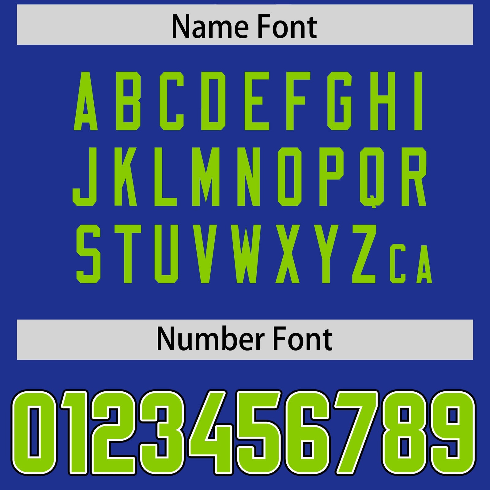 Custom Royal Neon Green Personalized Neckline Square Classic Authentic Football Jersey