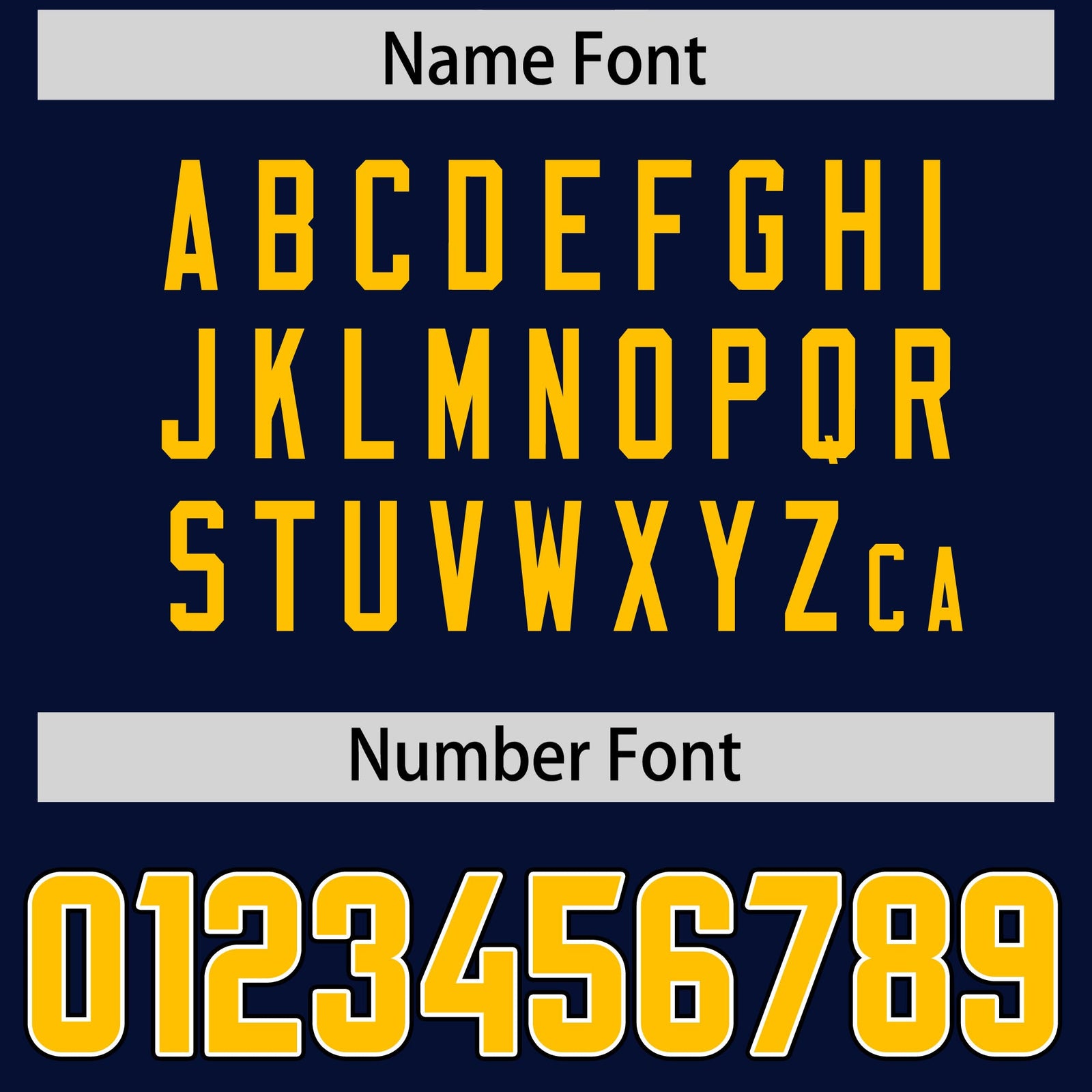 Custom Navy Yellow Personalized Neckline Square Classic Authentic Football Jersey
