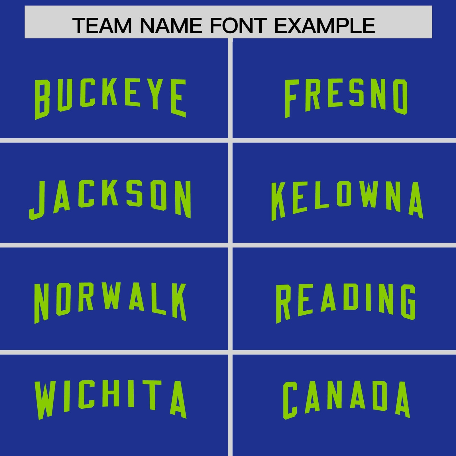 Custom Royal Neon Green Personalized Neckline Square Classic Authentic Football Jersey