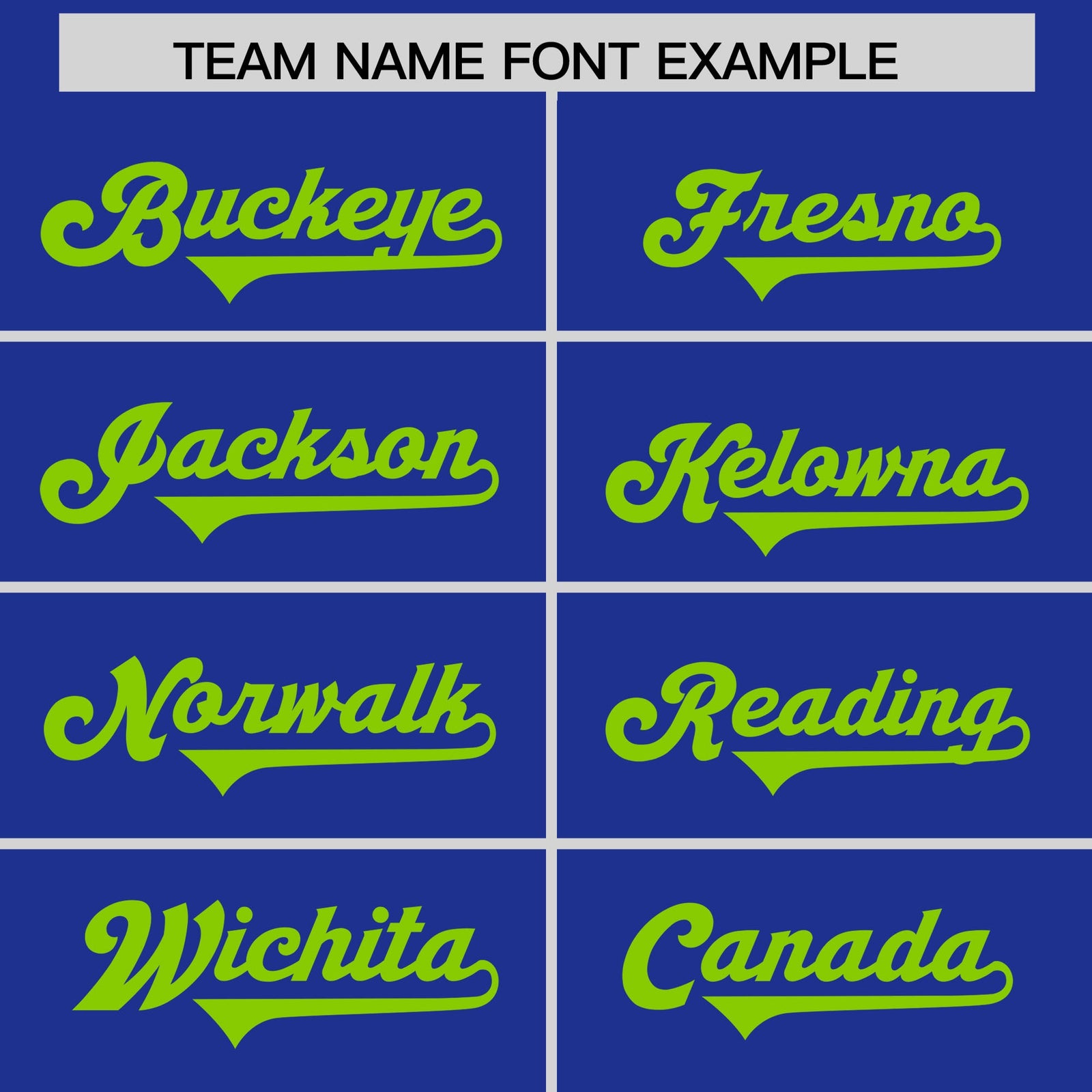Custom Royal Neon Green Personalized Neckline Square Classic Authentic Football Jersey