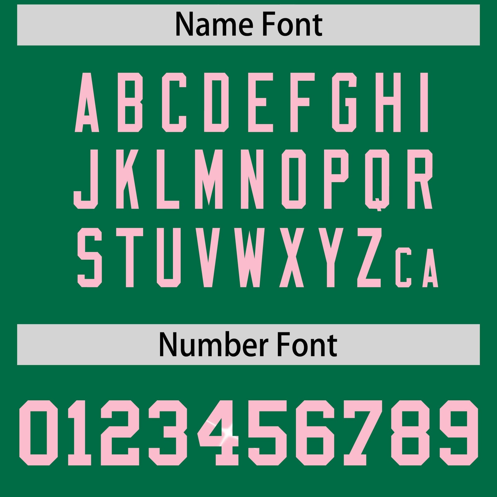 Custom Kelly Green Light Pink sequin lettering Stretch Fabric Football Jersey| KXKSHOP