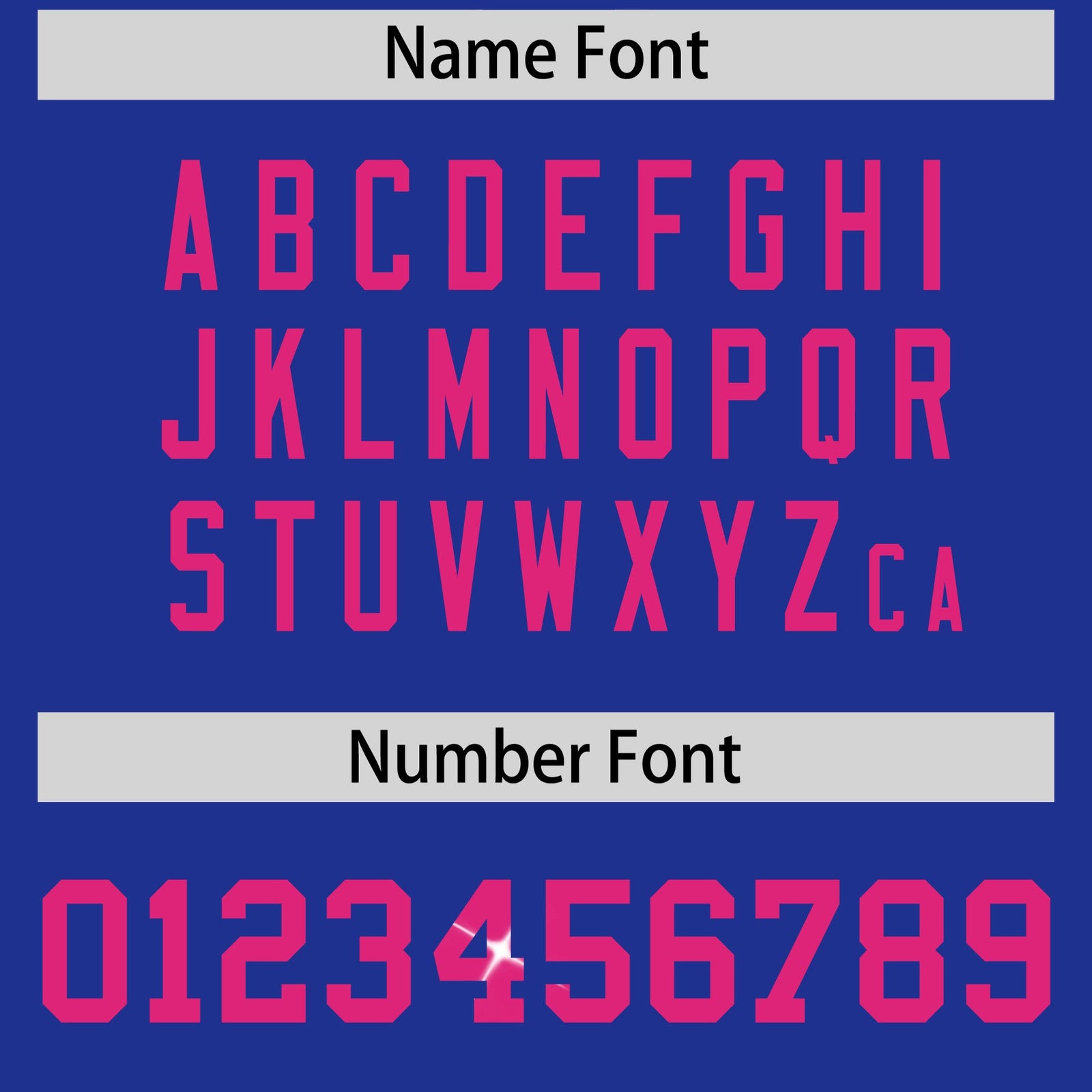 Custom Royal Blue Pink sequin lettering Breathable Football Jersey| KXKSHOP