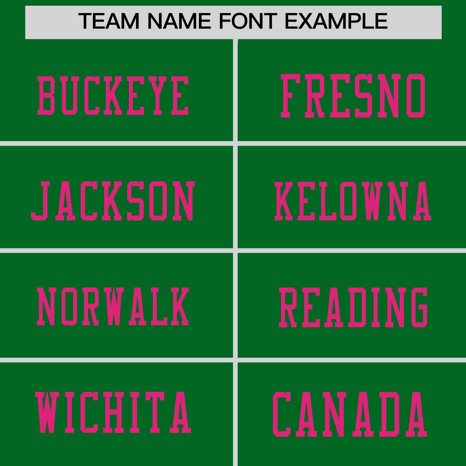 Custom Kelly Green Pink sequin lettering Stretch Fabric Football Jersey| KXKSHOP