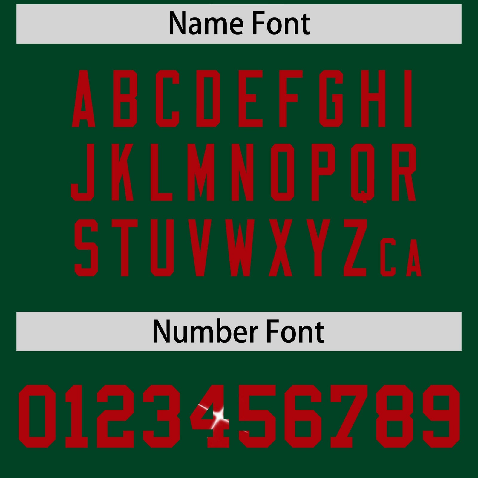 Custom Dark Green Red sequin lettering Stretch Fabric Football Jersey| KXKSHOP