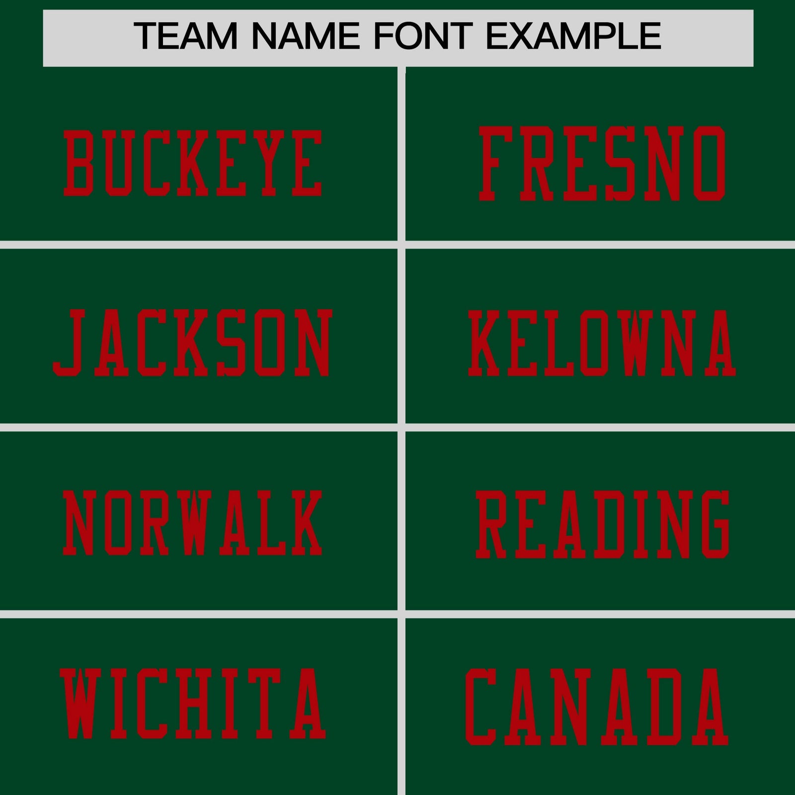 Custom Dark Green Red sequin lettering Stretch Fabric Football Jersey| KXKSHOP