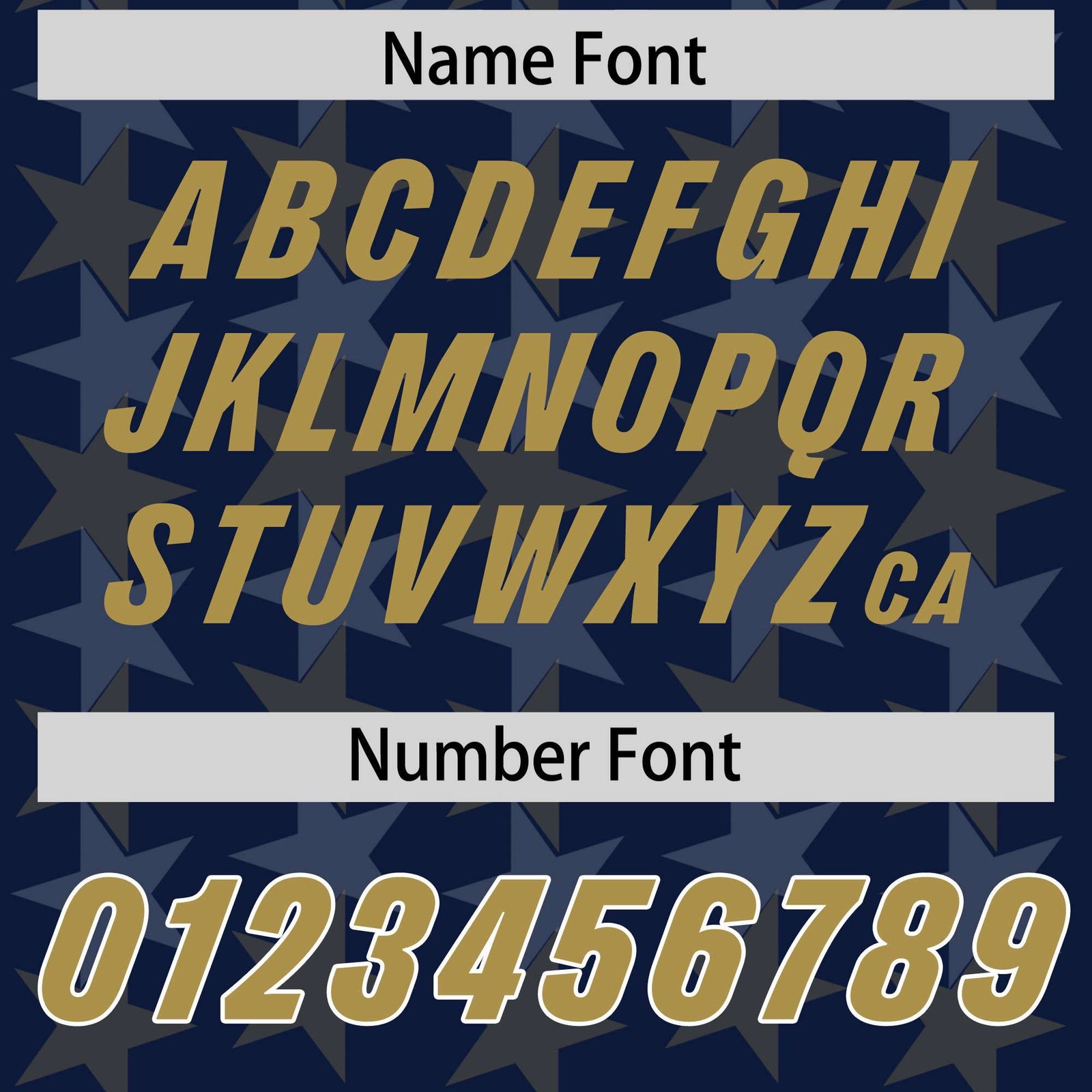 Custom Navy Old Gold Personalized All Star Graffiti Pattern Authentic Football Jersey