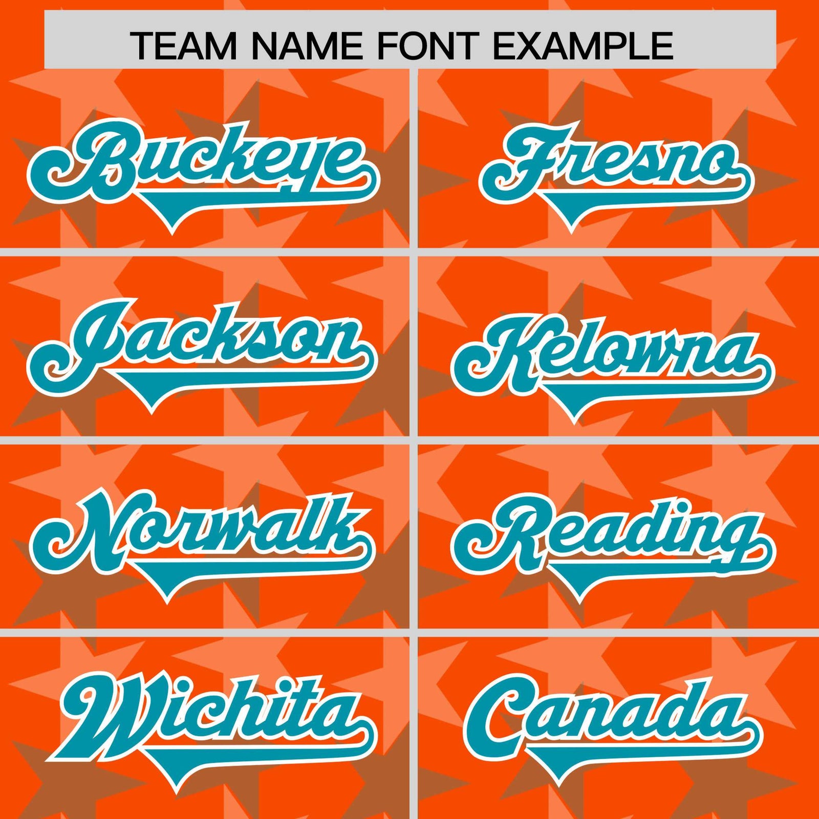 Custom Orange Aqua Personalized All Star Graffiti Pattern Authentic Football Jersey