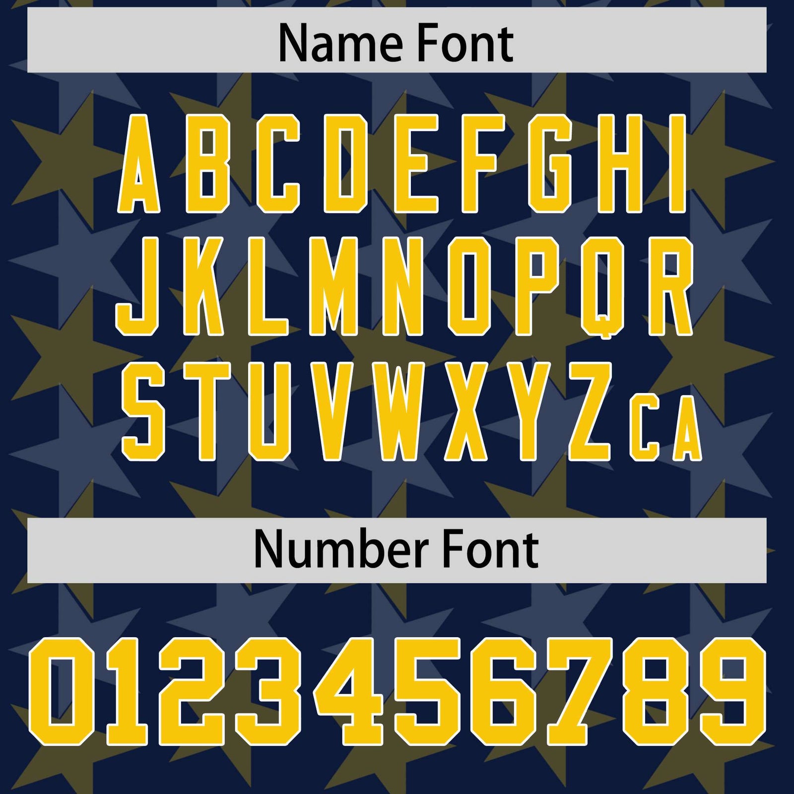 Custom Navy Gold Personalized All Star Graffiti Pattern Authentic Football Jersey