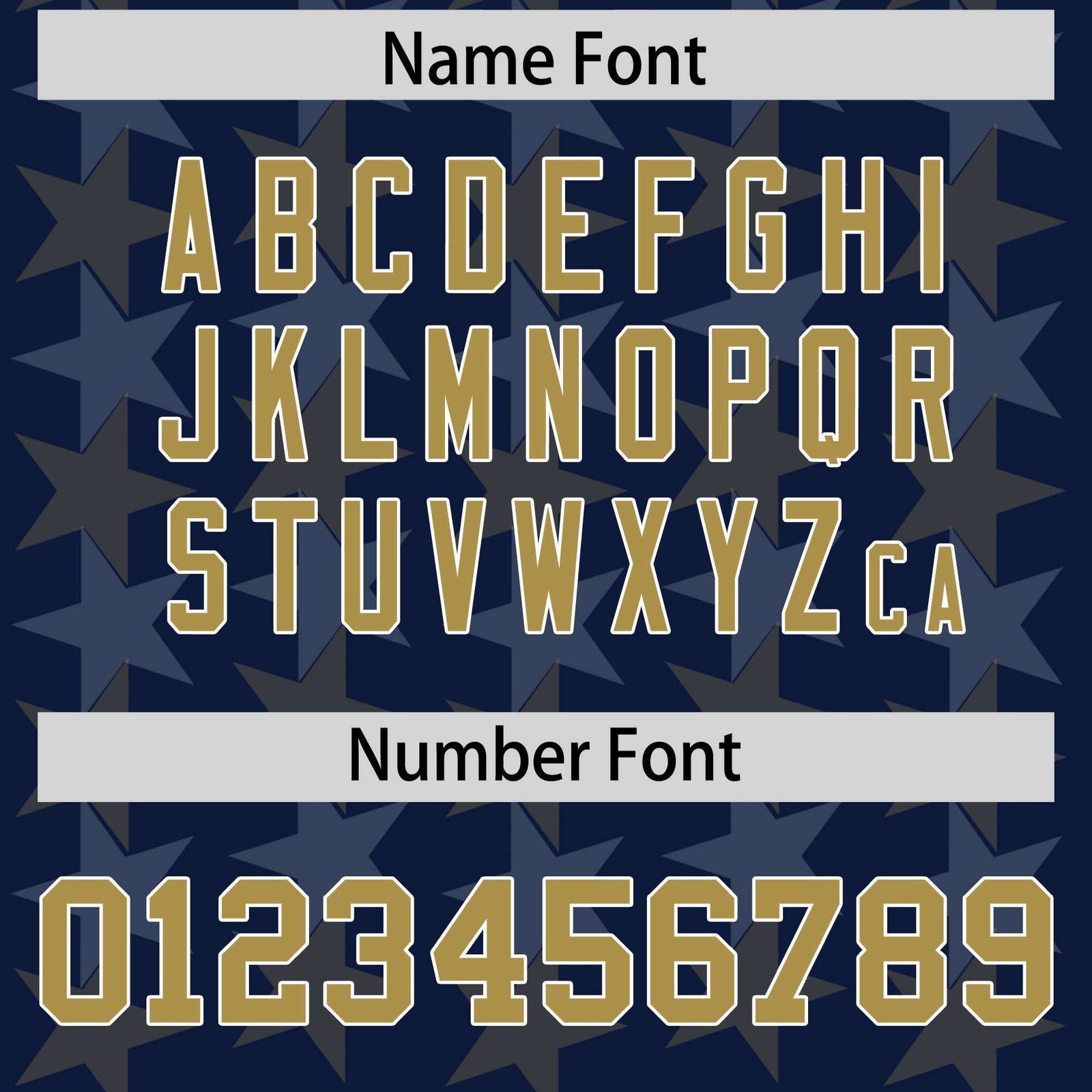 Custom Navy Old Gold Personalized All Star Graffiti Pattern Authentic Football Jersey