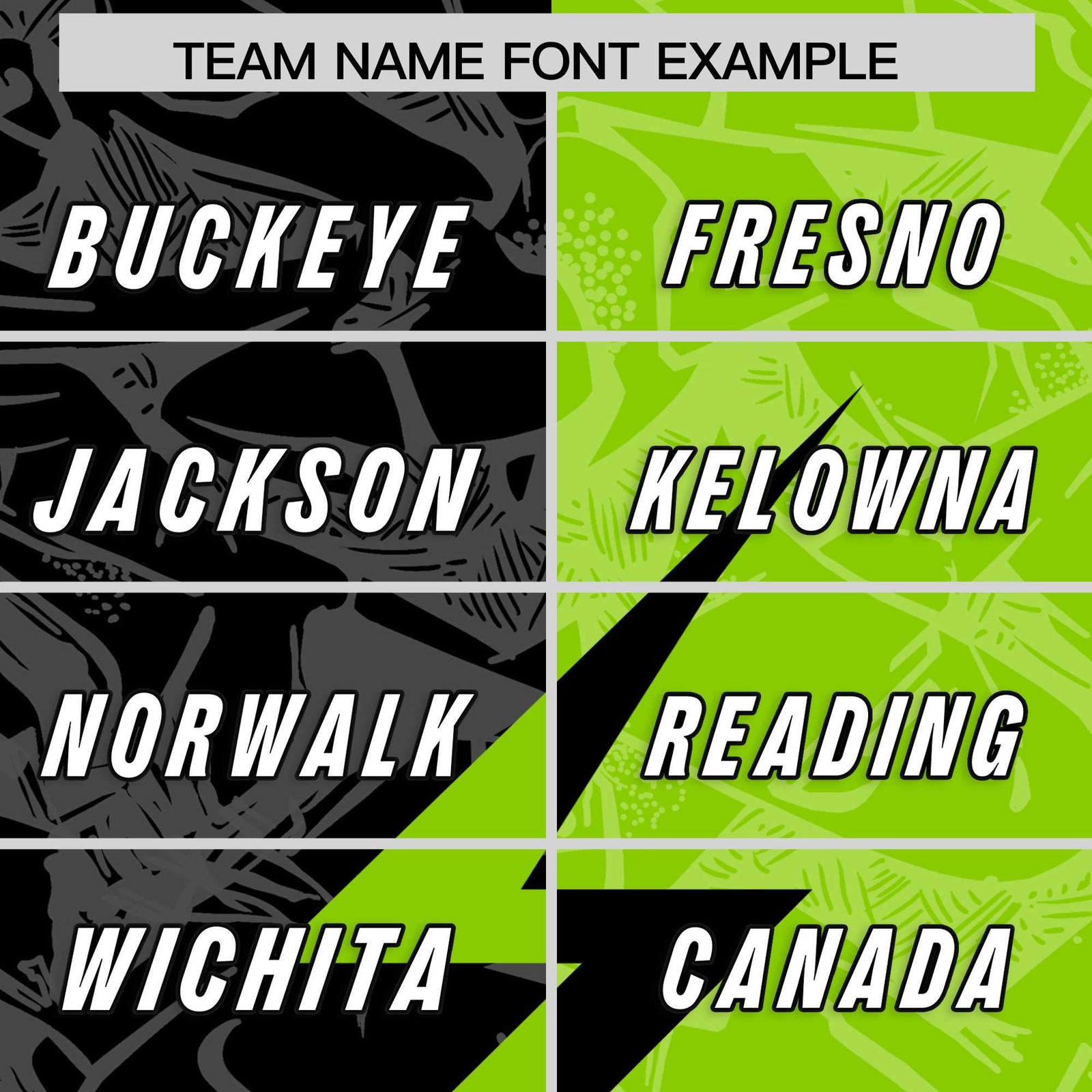 Custom Neon Green Black Split Personalized Lightning Pattern Football Jersey