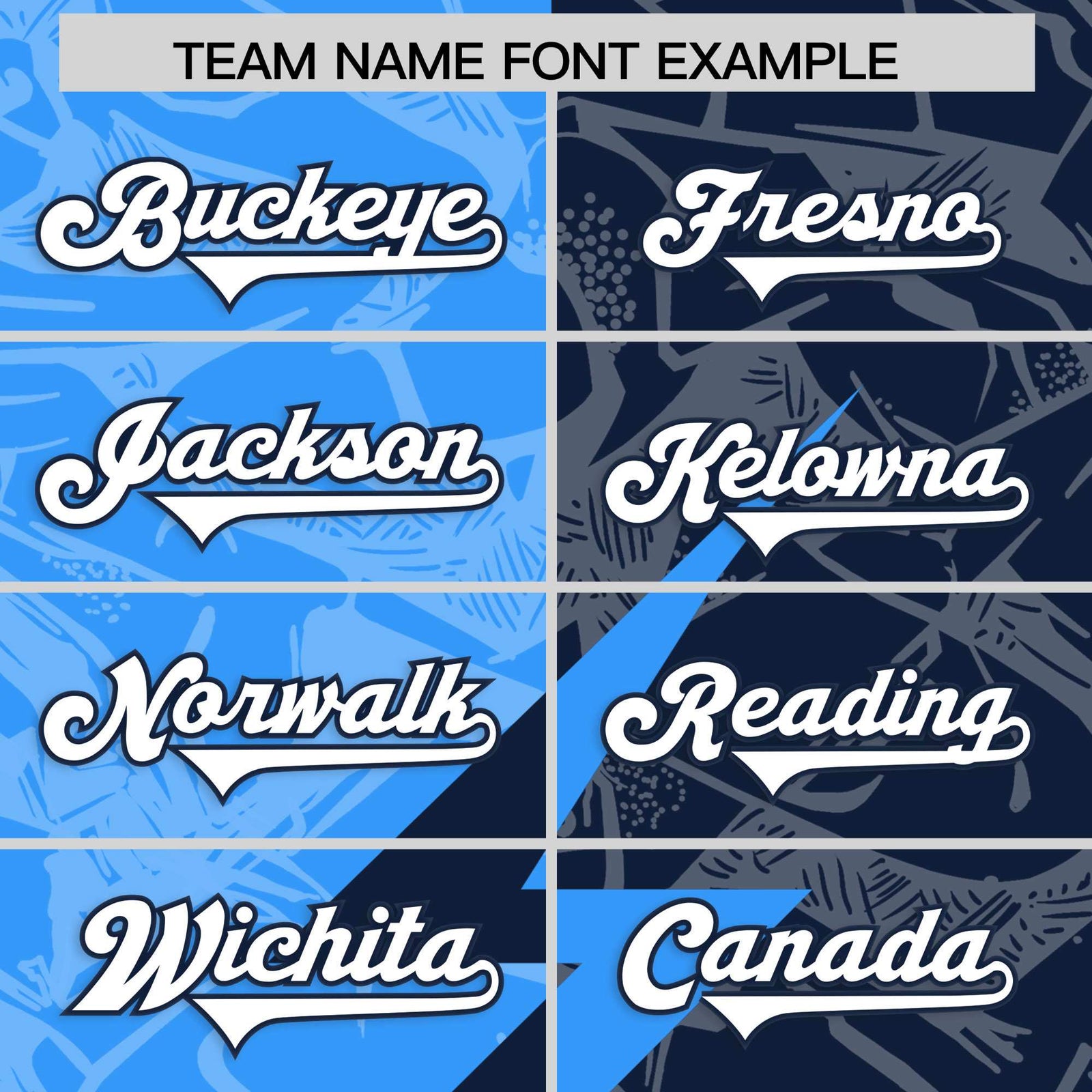Custom Navy Light Blue Split Personalized Lightning Pattern Football Jersey