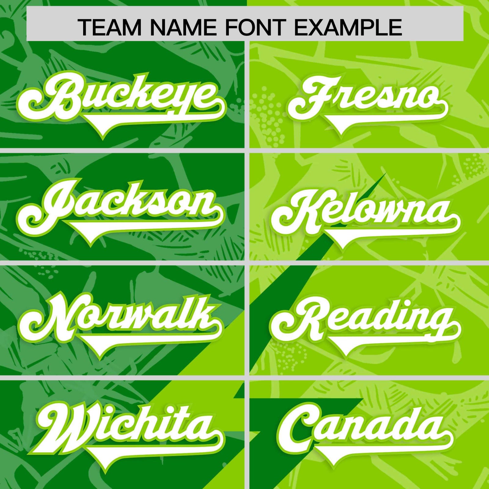 Custom Neon Green Kelly Green Split Personalized Lightning Pattern Football Jersey