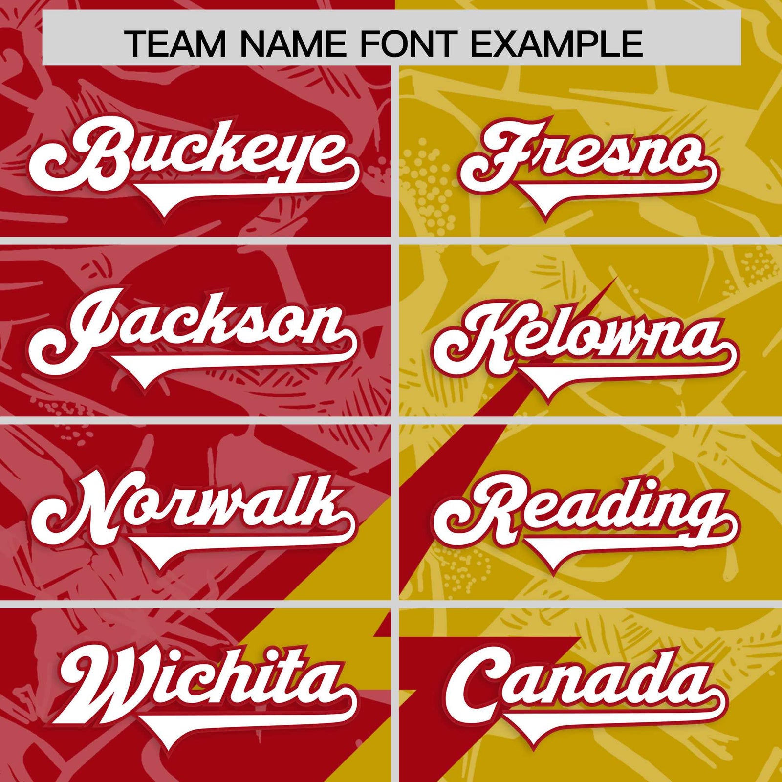 Custom Old Gold Red Split Personalized Lightning Pattern Football Jersey