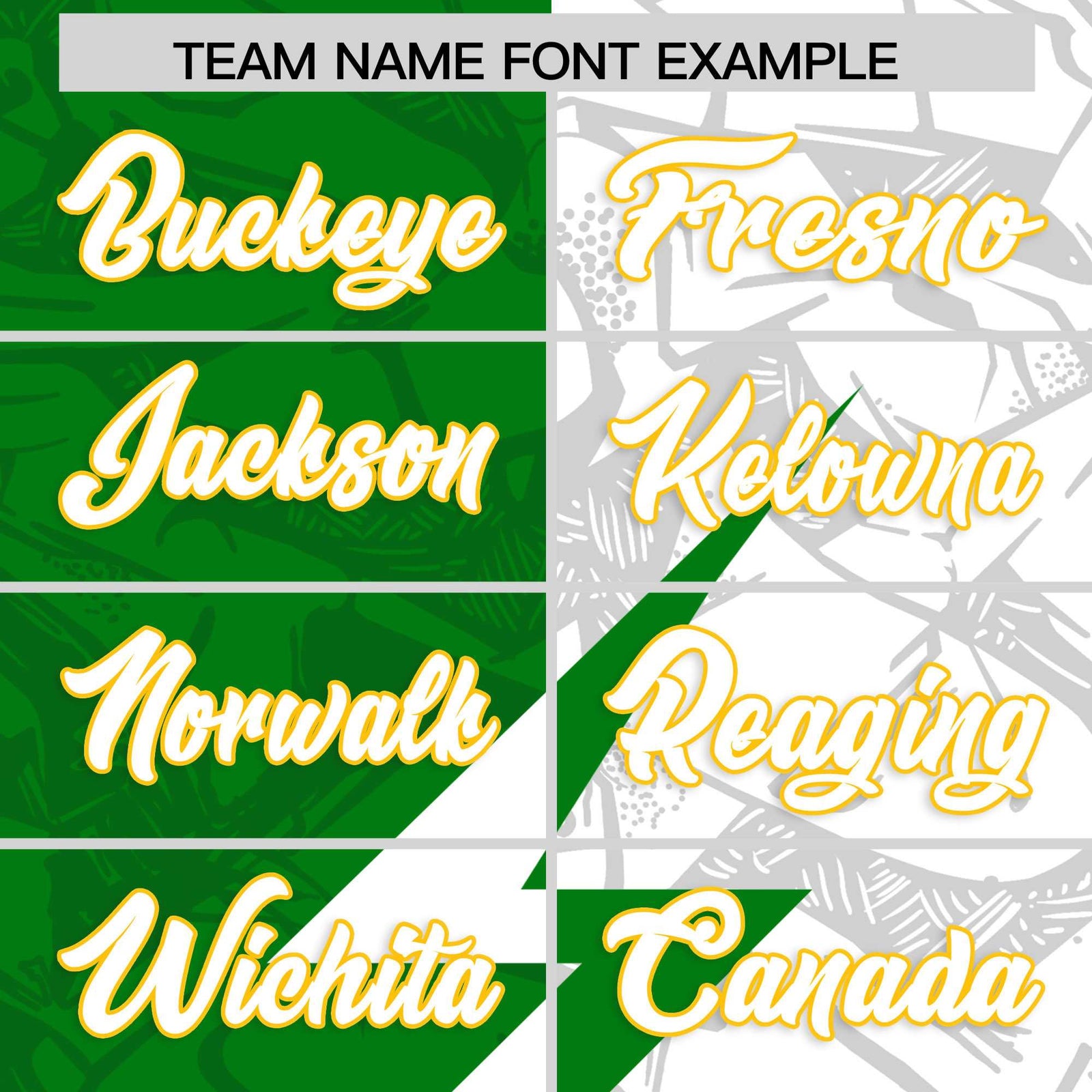 Custom Kelly Green White Split Personalized Lightning Pattern Football Jersey