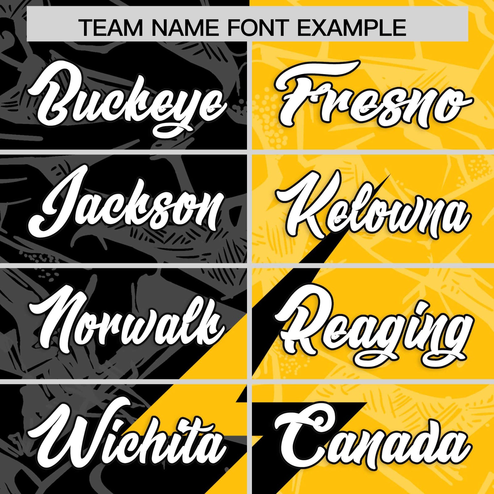 Custom Yellow Black Split Personalized Lightning Pattern Football Jersey