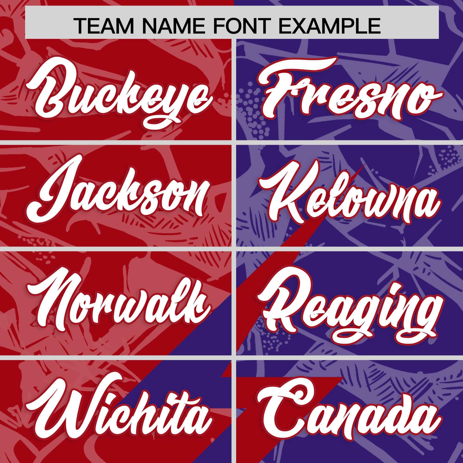Custom Red Purple Split Personalized Lightning Pattern Football Jersey