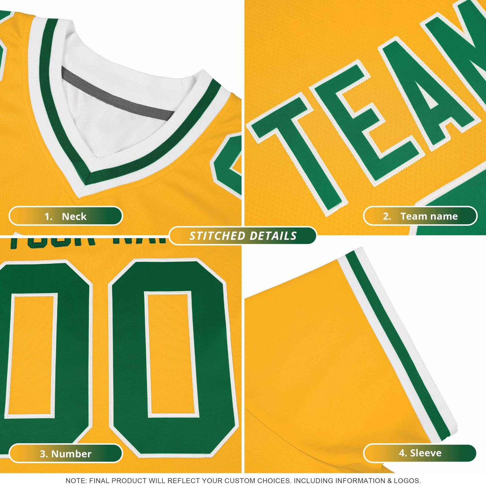 Custom Royal Neon Green Split Personalized Lightning Pattern Football Jersey