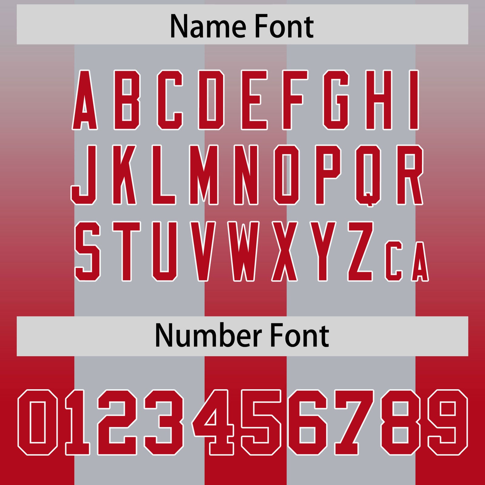 Custom Gray Red Vertical Width Stripe Gradient Fashion Personalized Team Football Jersey