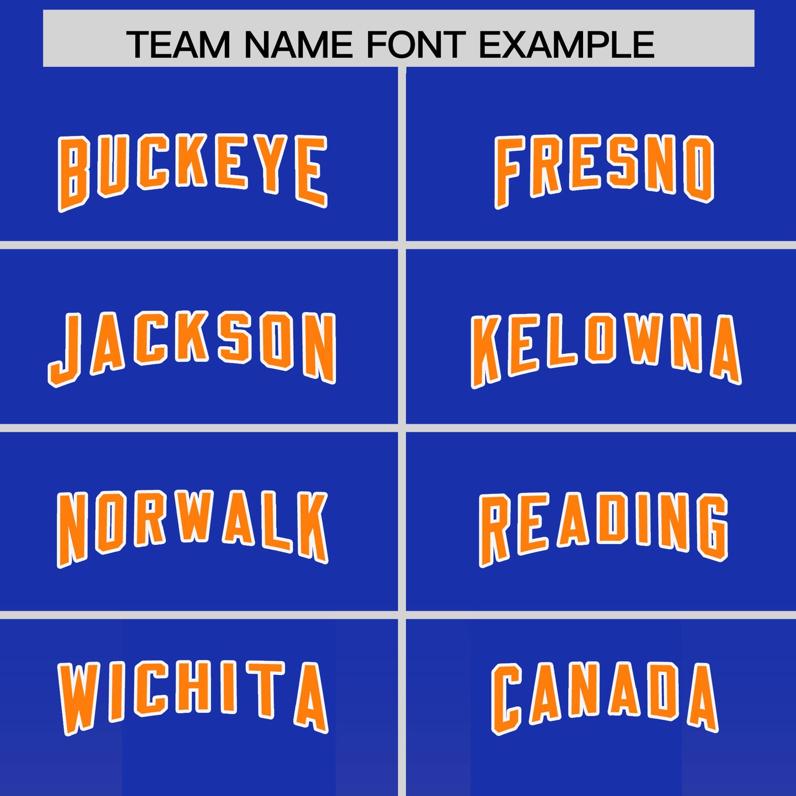 Custom Royal Orange Vertical Width Stripe Gradient Fashion Personalized Team Football Jersey