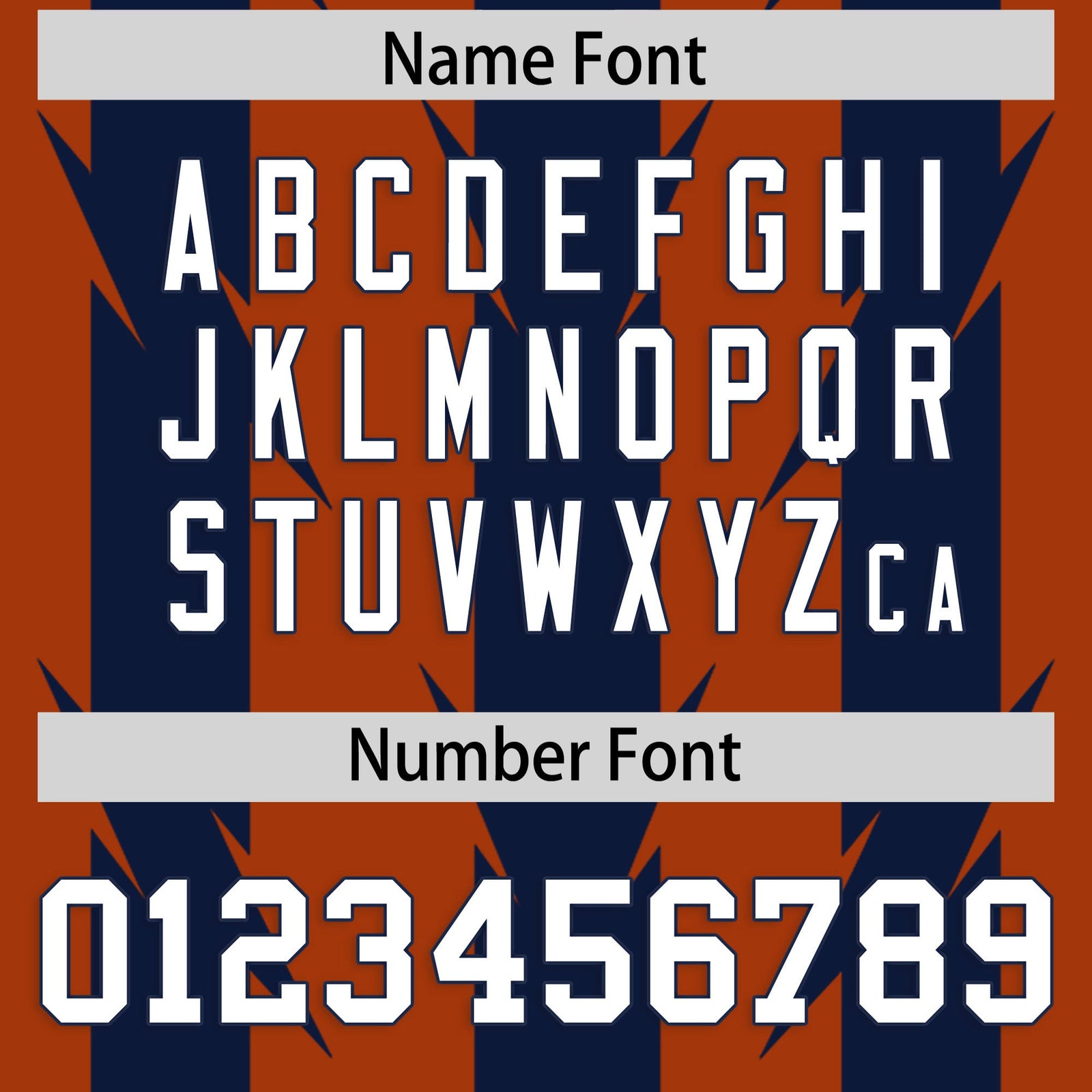 Custom Texas Orange and Navy Graffiti Pattern Practice Flag Football Jerseys For Youth & Mens| KXKSHOP