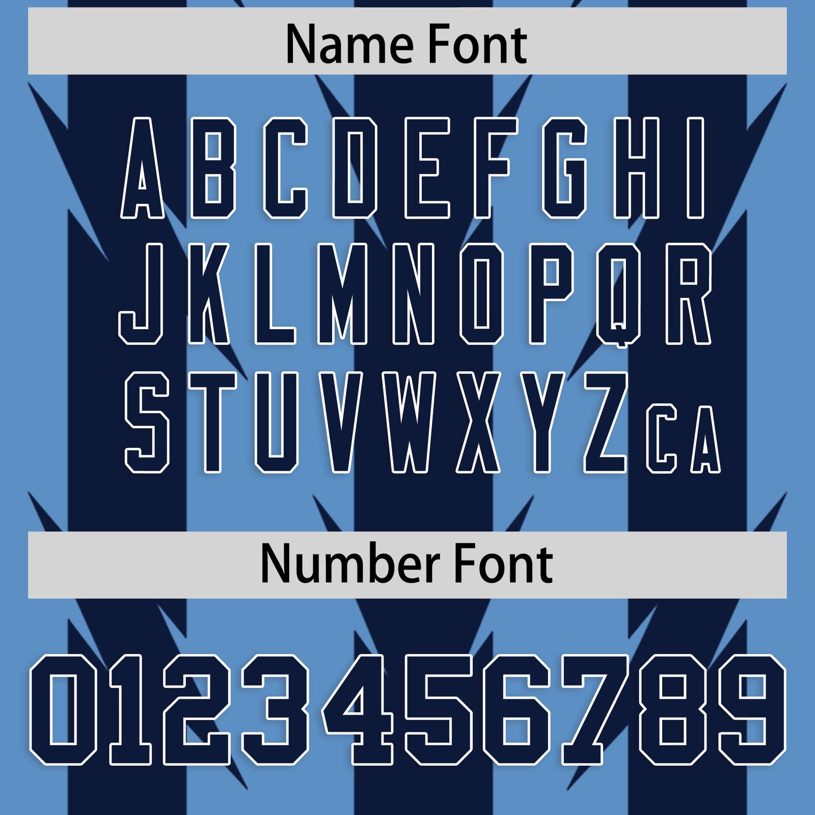 Custom Light Blue and Navy Graffiti Pattern Practice Flag Football Jerseys For Youth & Mens| KXKSHOP