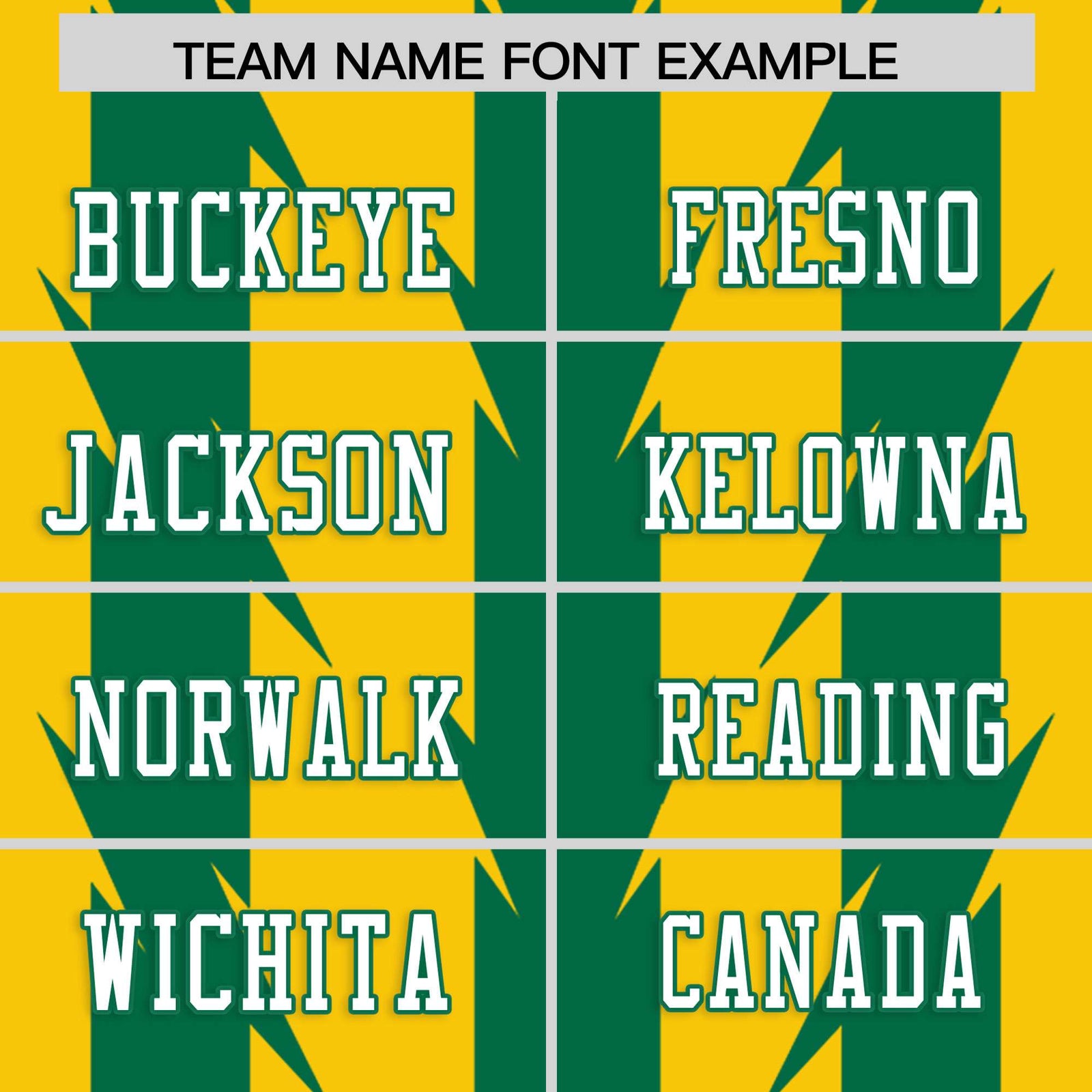 Custom Gold and Kelly Green Graffiti Pattern Practice Flag Football Jerseys For Youth & Mens| KXKSHOP