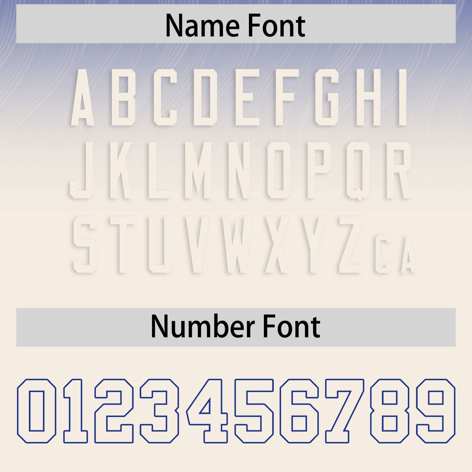 Custom Royal and Cream Customize Flag Football Jersey-7v7 Football Uniforms | KXKSHOP